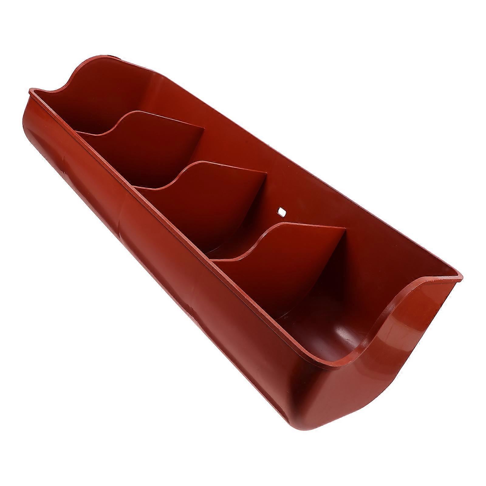 Durable Multi Compartment Pig Feeder Trough for Piglets with Four Feeding Slots – Sturdy Farm Feeding Solution