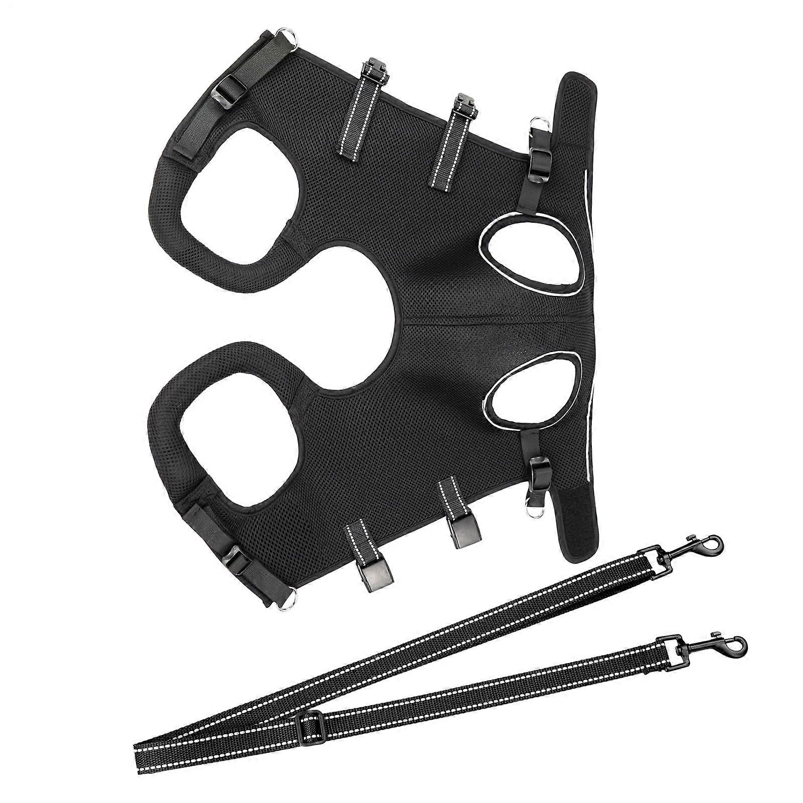 Dog Lifting Harness, Adjustable Breathable Vest, Secure Leg Strap, Elderly Dog Aid, Multiple Sizes