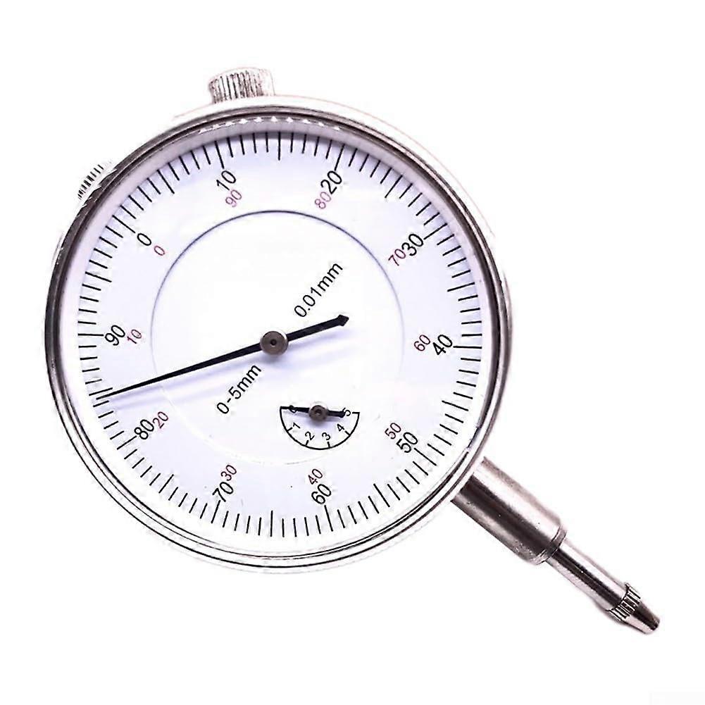 Mechanical Dial Indicator Stainless Steel Precision Magnetic Dial Gauge for Measuring Waves, Runout Thrust Gear Backlash (05mm)