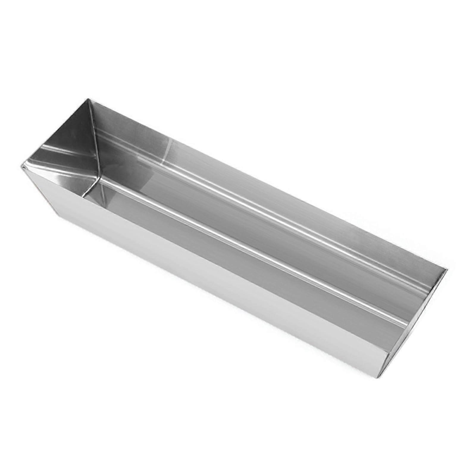 Stainless Steel Mud Pans - Model Aa, Non-Slip, Rust-Resistant, Drywall Use, Chamfered Edges, Reinforced Band