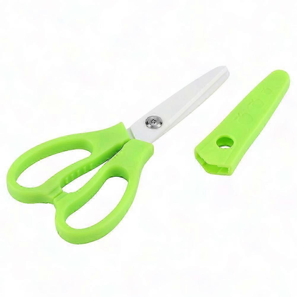 Multi-functional Portable Ceramic Scissors for Food and Vegetable Cutting (Green)