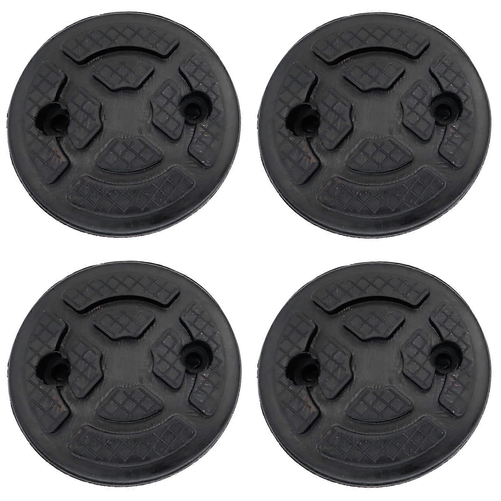 4Piece Universal Car Jack Rubber Pads, NonSlip Rubber Pads for Trolley Jack, Jack Stand Pads, Lifting Platform Pads for Mobility Aids