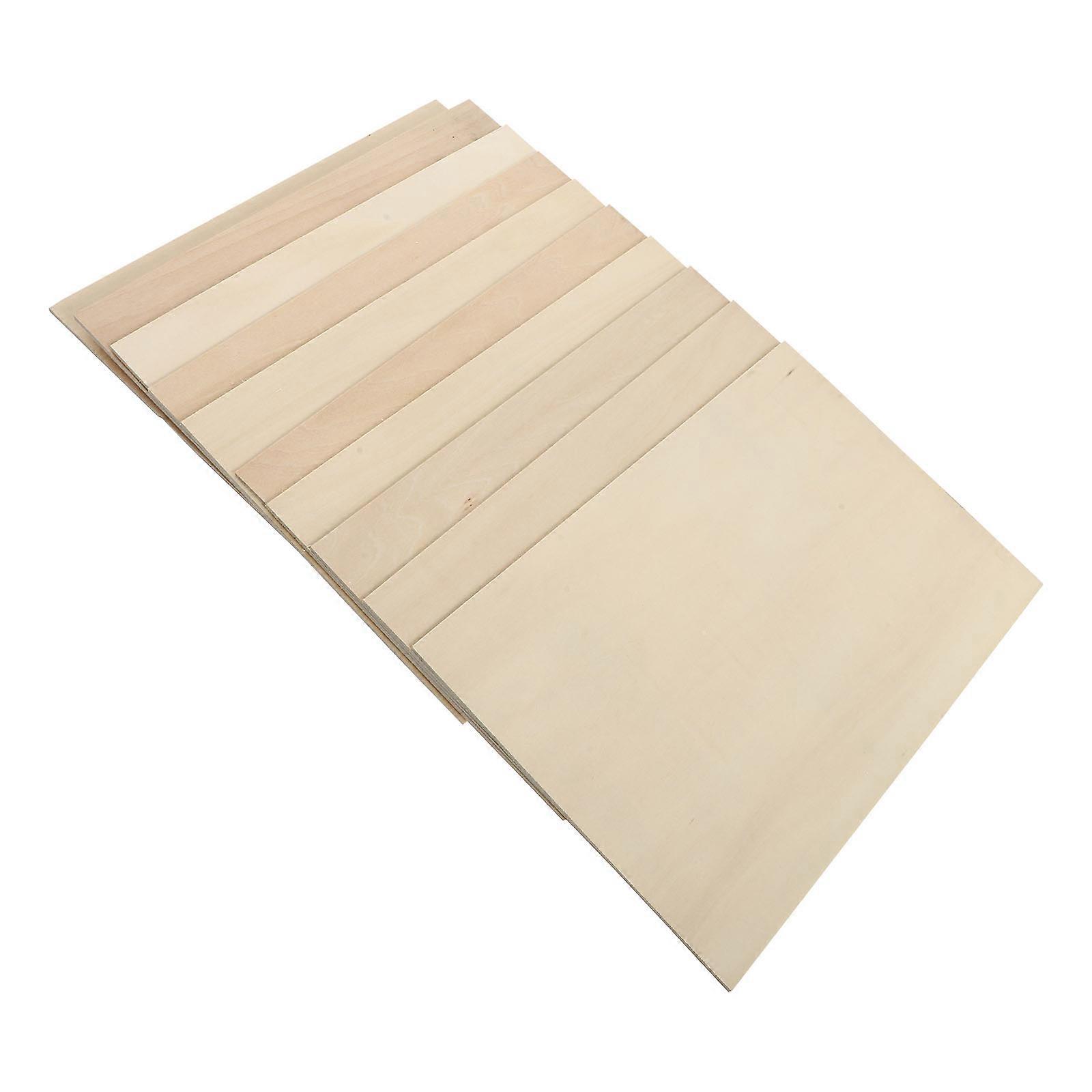 DIY pirográfiai kellékek 10 db bézs hársfa rétegelt lemezzel a rajzoláshoz, biztonságos és tartós használathoz