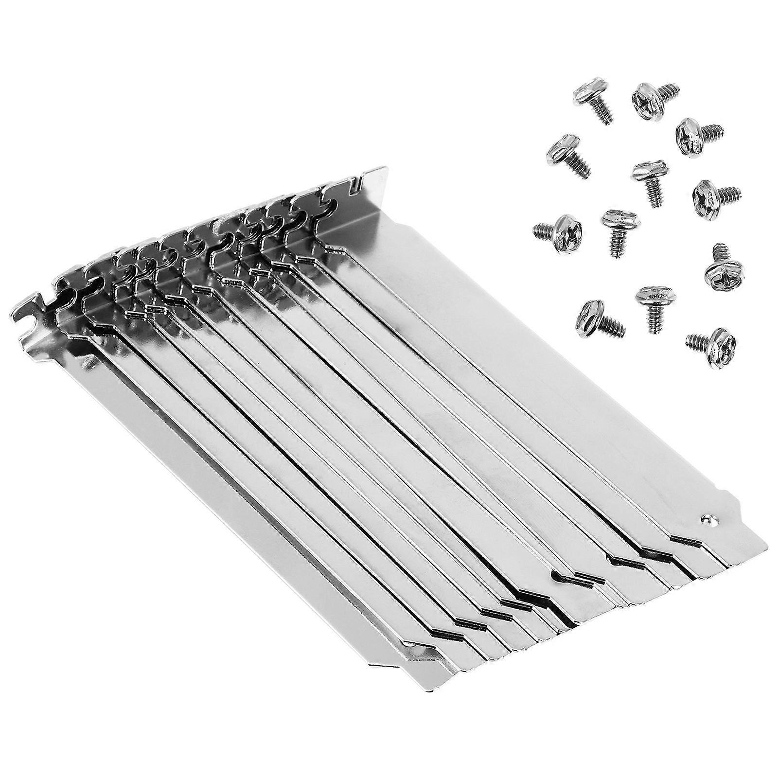 12pcs PCI Slot Covers PCI L Blank Brackets PCI Expansion Plates