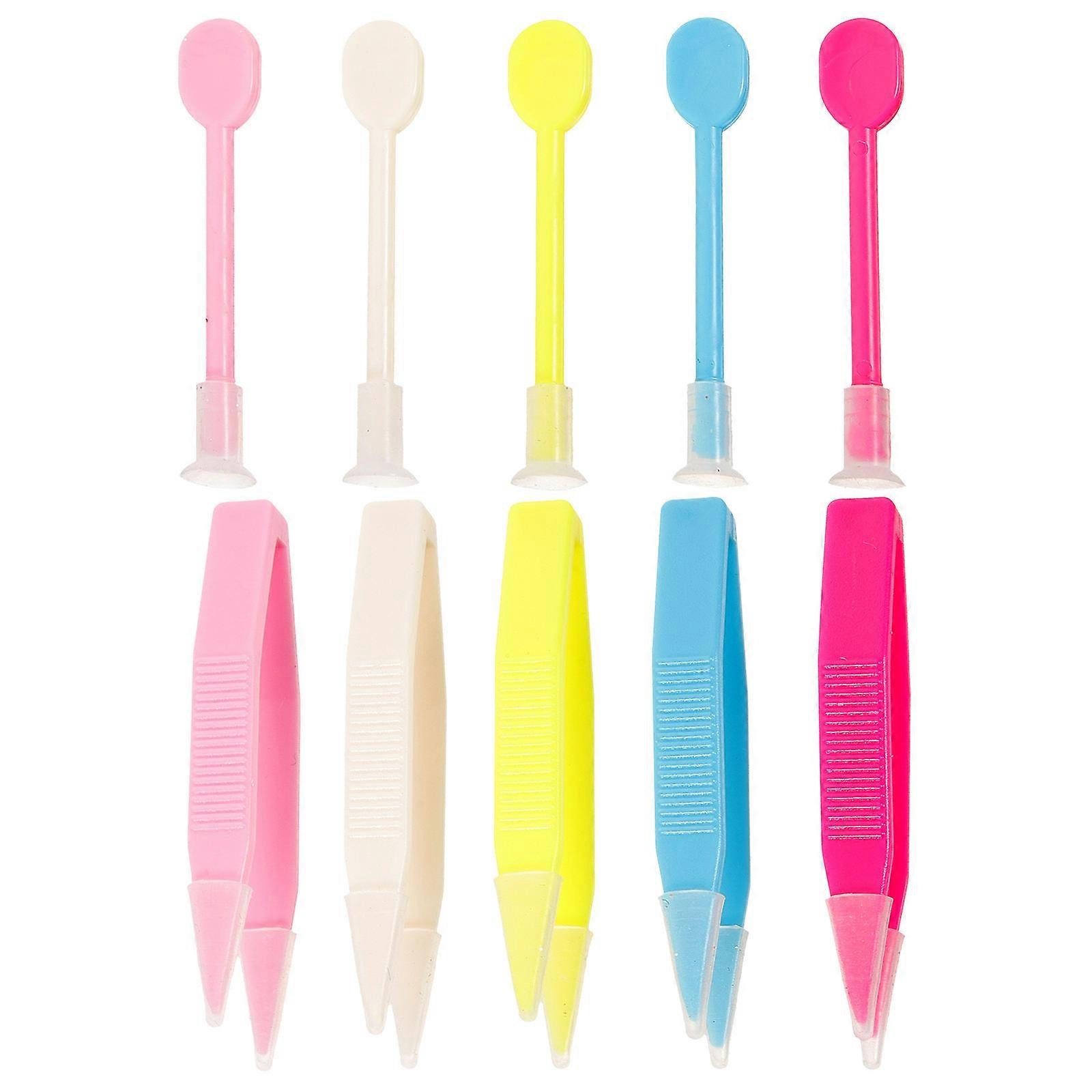 Durable Plastic Lens Remover with Tweezers and Suction Stick for Travel Small and Easy to Carry Assorted Color