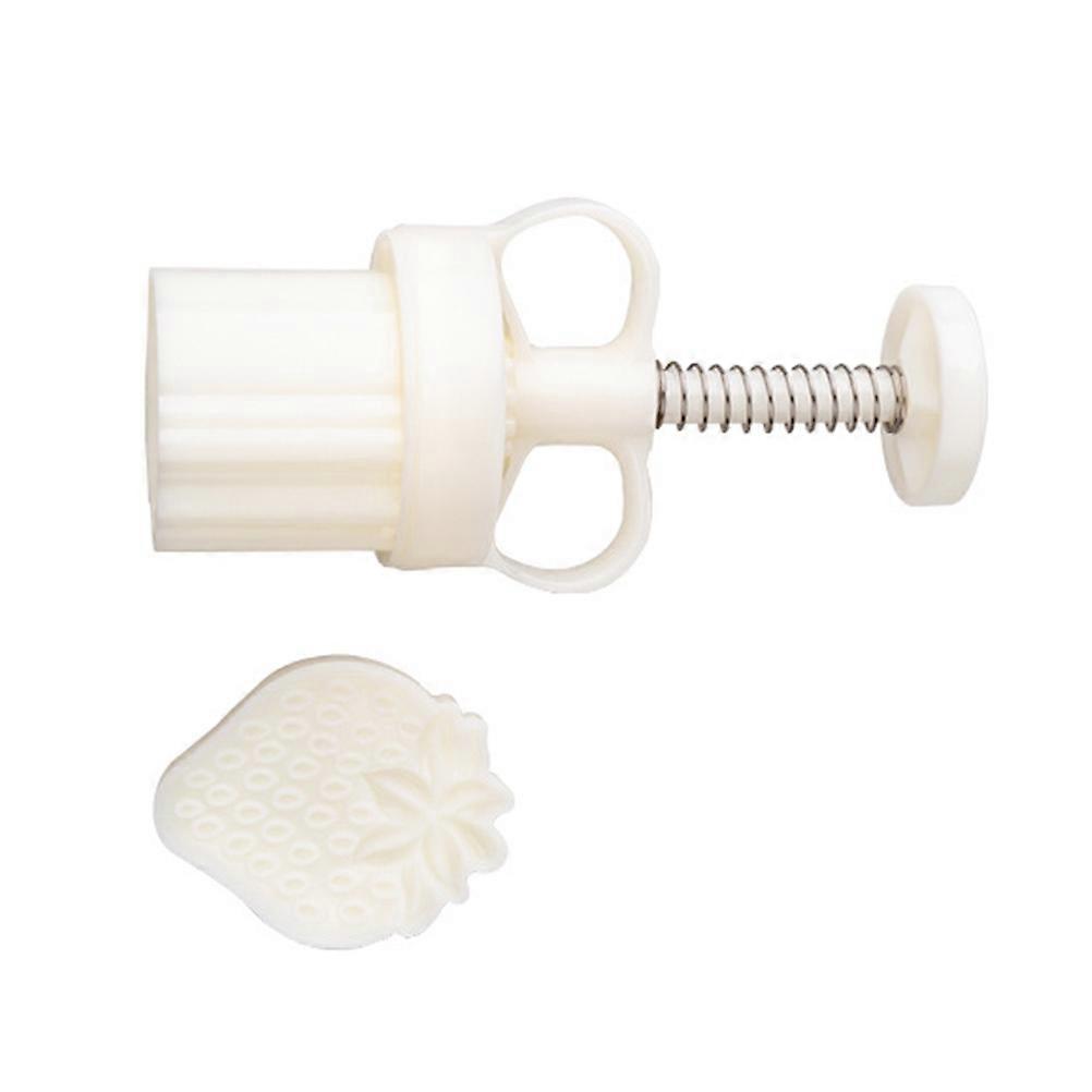 Strawberry Shaped Mold 1Pcs White ABS Baking Mold for Baking with Thickness Adjustable