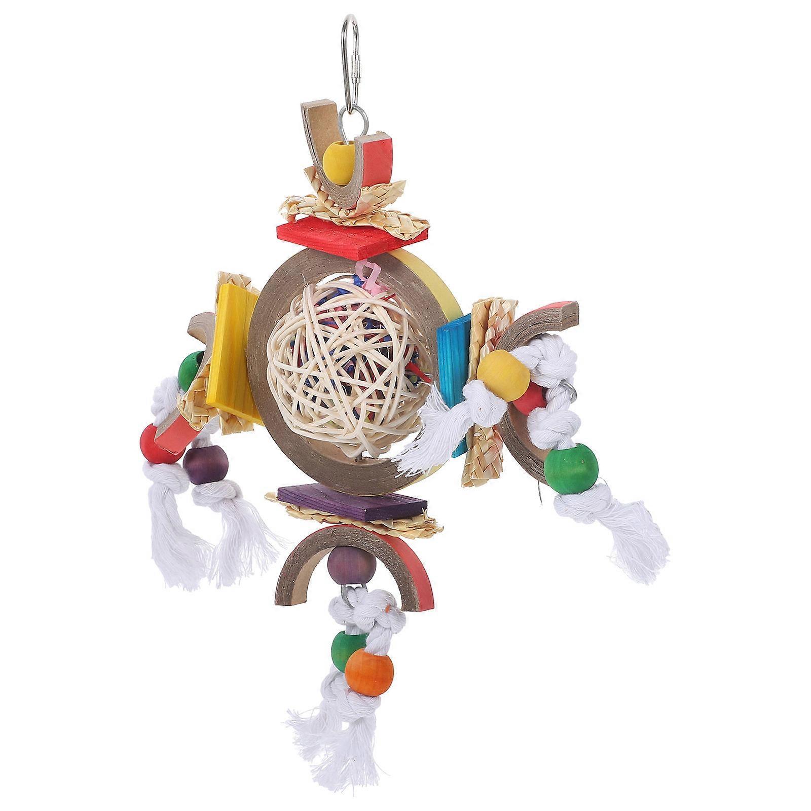Bird Parrot Foraging Shredding Toy Hanging Bird Chew Toy Bird Parrot Toy Bird Biting Hanging Toy