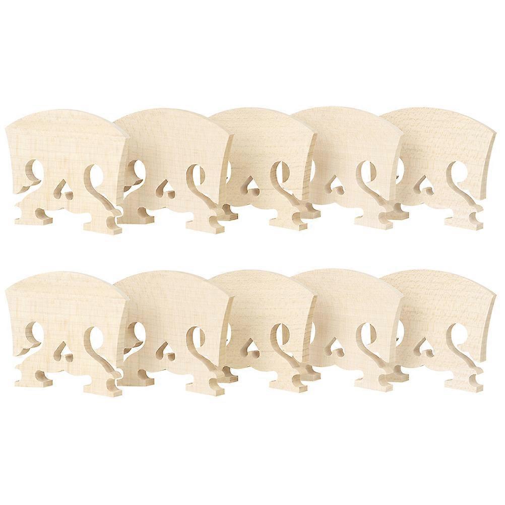 10Pcs Heart Style Violin Bridge Wood Violin Stand Violin Bridge Heart Style Violin Bridge for Replace