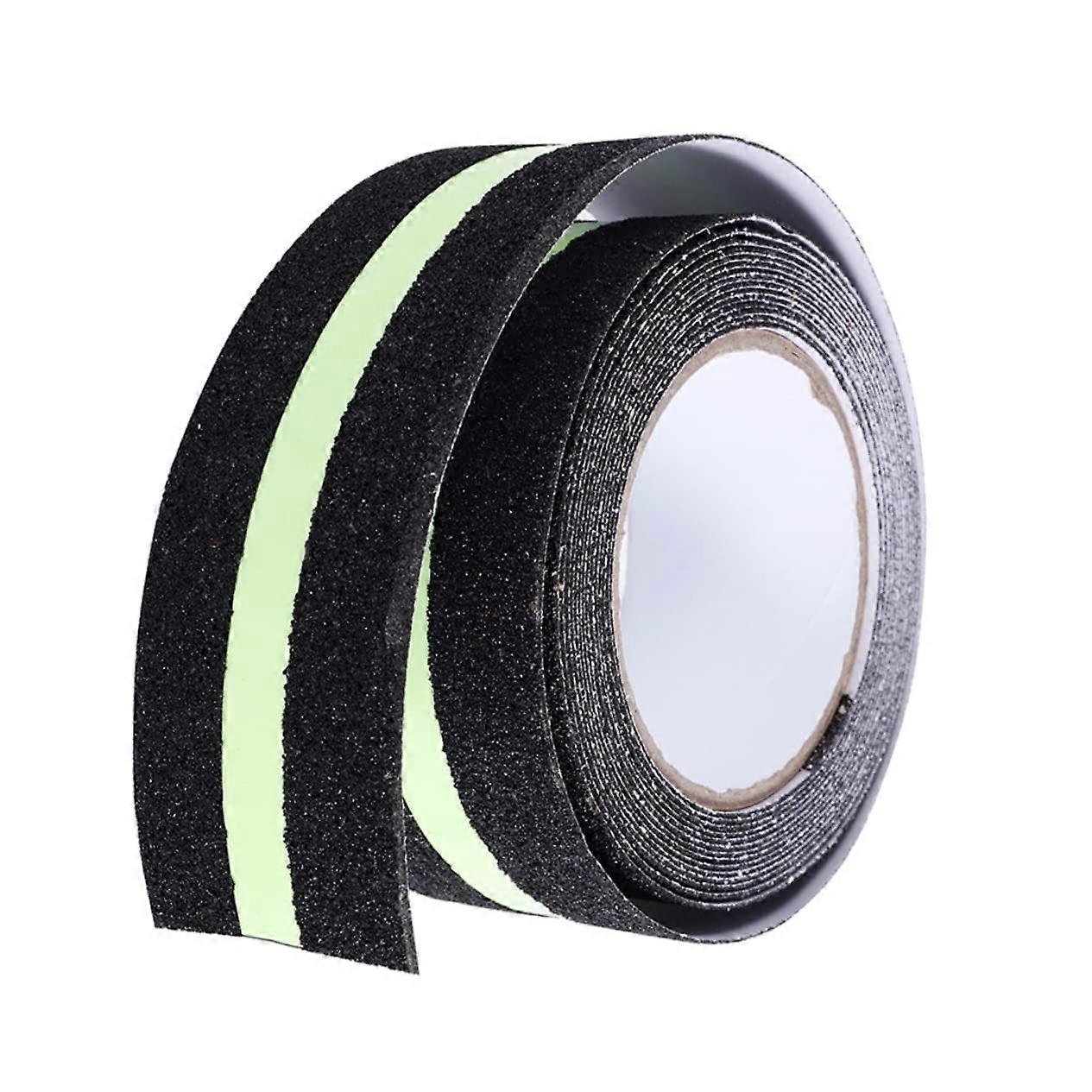 Nonslip fluorescent surface tape for stairs, bathrooms, smooth surfaces, selfadhesive insulating tape for indoor use. Ref: 9503