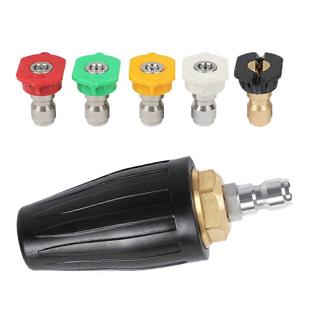 Rotating Nozzle Power Hose Nozzle For Concrete Cleaning 6Pcs