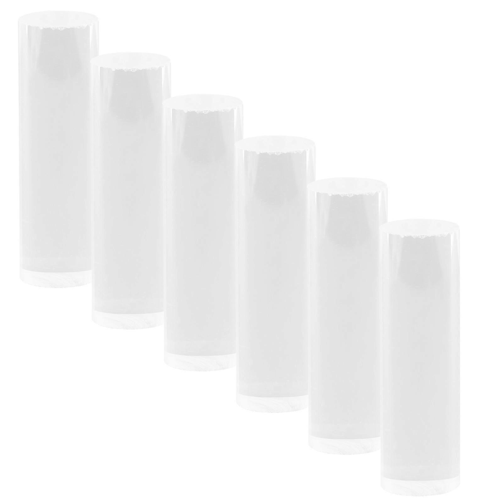 6pcs Round Clear Dowel Rods for DIY Handwork Cake Decor Fish Tank Ornament