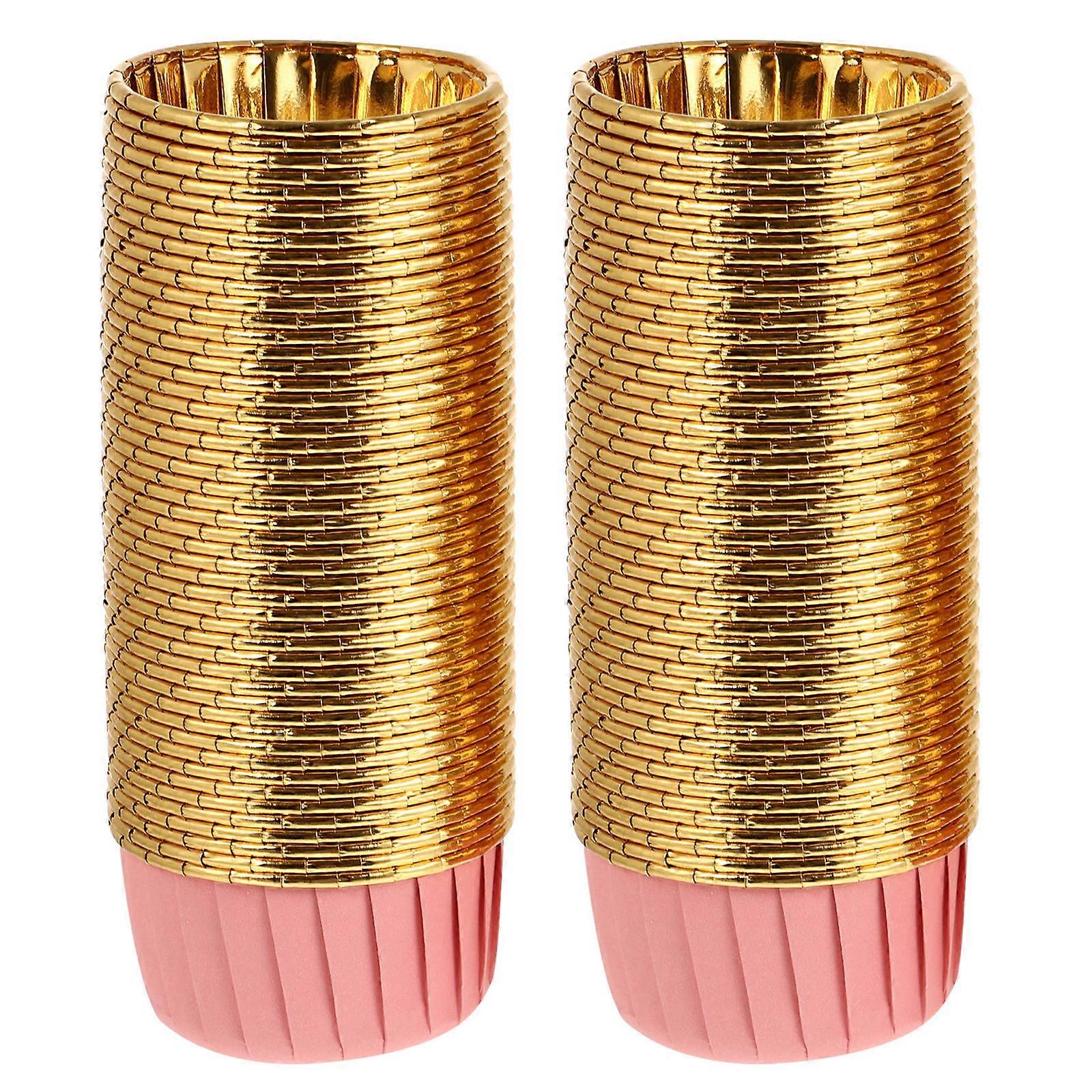 Assorted Color Disposable Paper Cake Cups for Dessert Use with LeakResistant Coating 100pcs