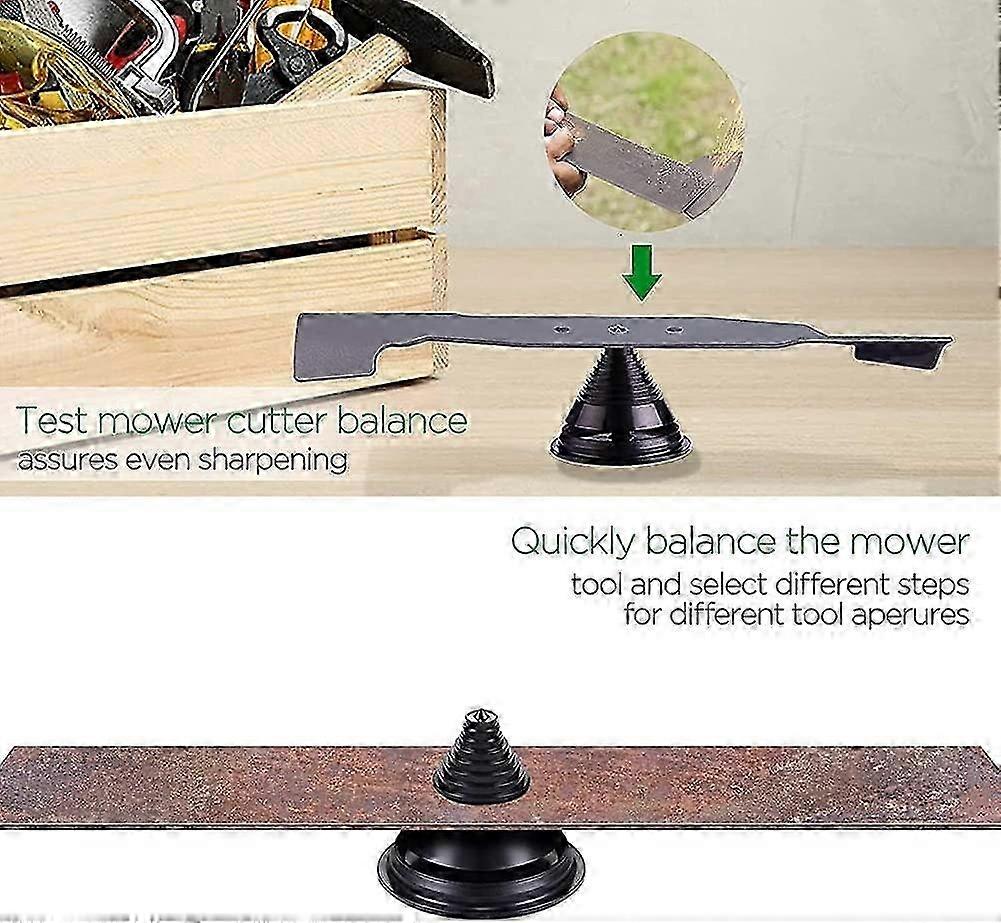 ZENGO Lawn Mower Blade Sharpening Tool Drill Accessory Sharpening Kit Lawn Mower Blade Sharpener for Electric Drill e