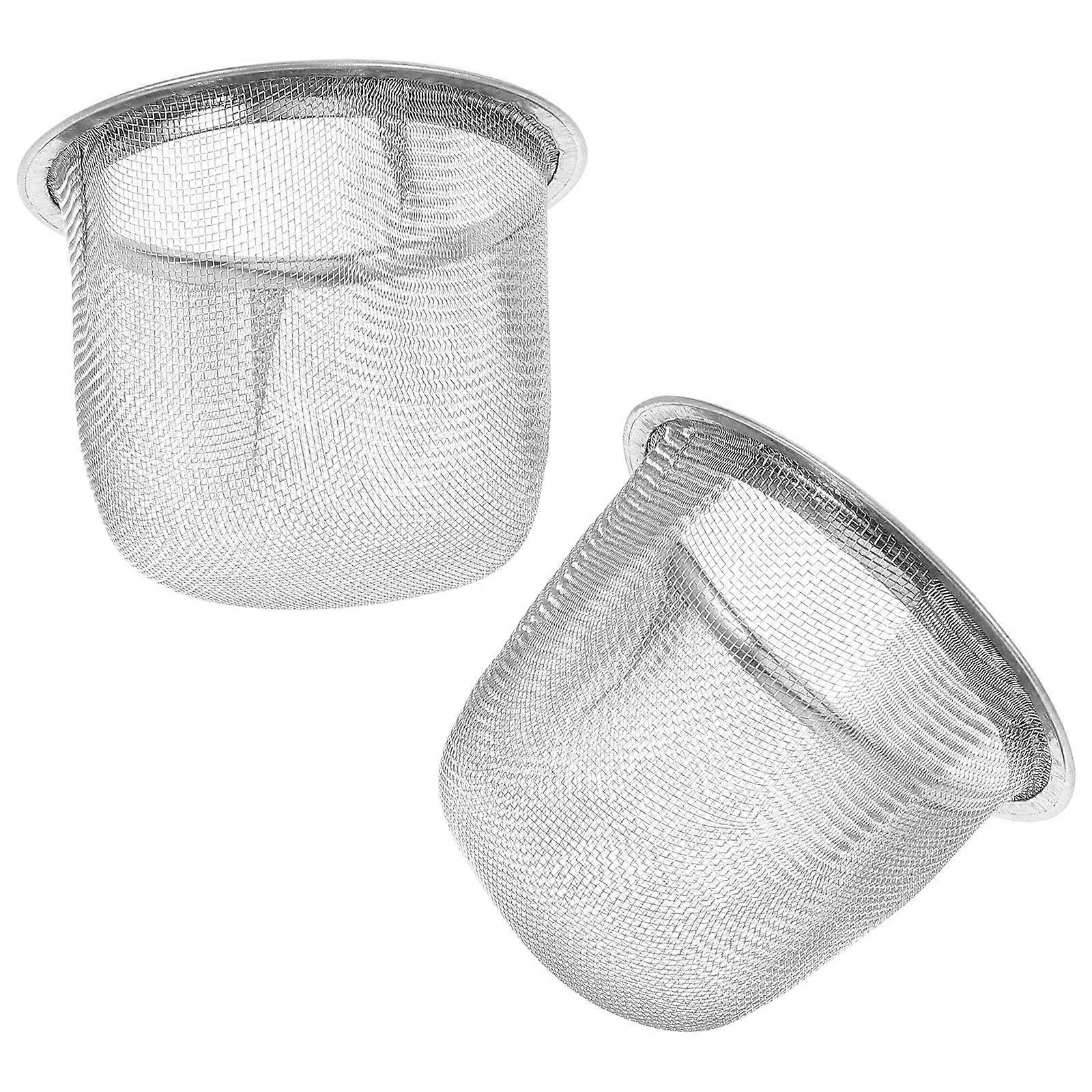مصفاة شاي من الفولاذ المقاوم للصدأ تصميم سهل الاستخدام استخدام طويل الأمد 2Pack