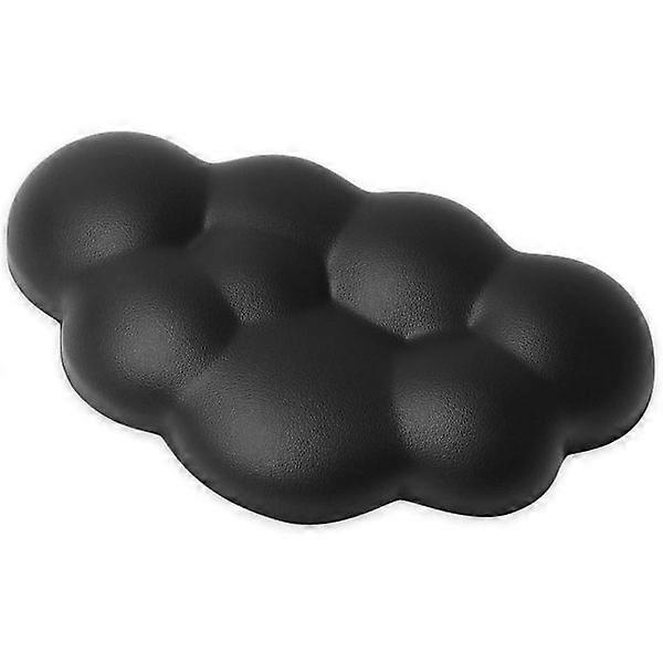 (Black)Cloud wrist rest pad for mouse ergonomic soft PU leather