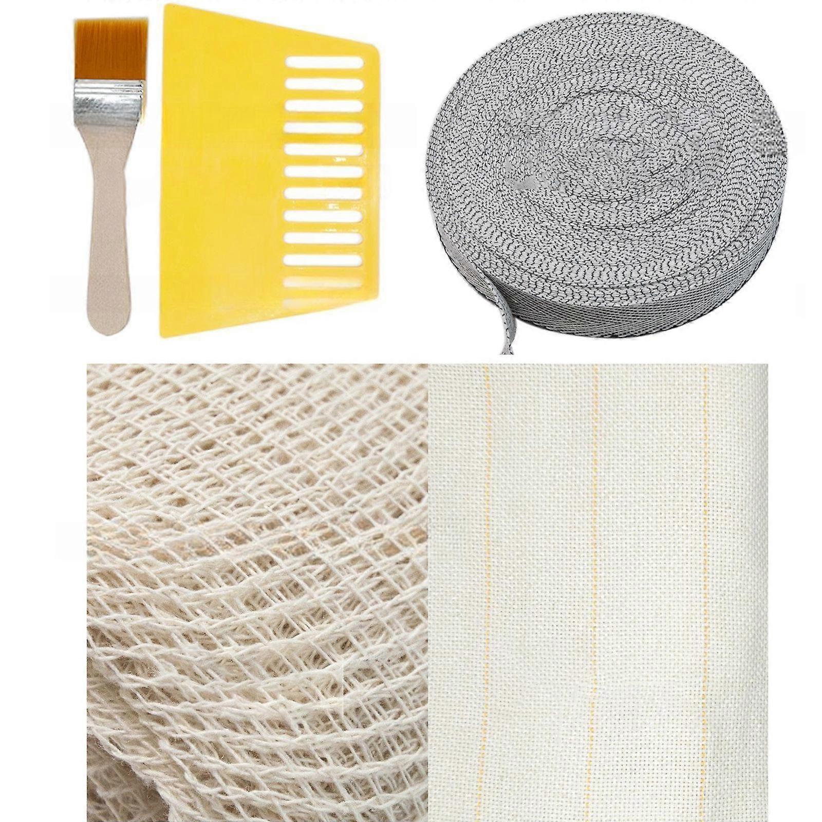 Tufting Cloth Binding Strips for Professional Tailors Beginner Rug Backing Fabric Tufting Edging Strips for Rug Making Multicolor