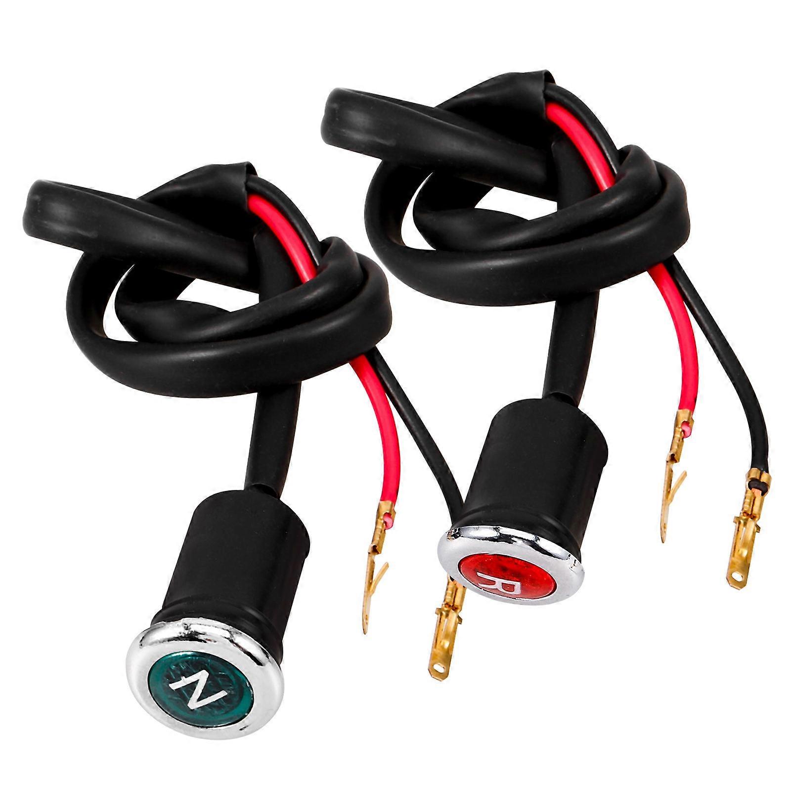 Voyant de vitesse de moto Voyant rouge en caoutchouc pour moto Installation facile Indicateur de vitesse neutre