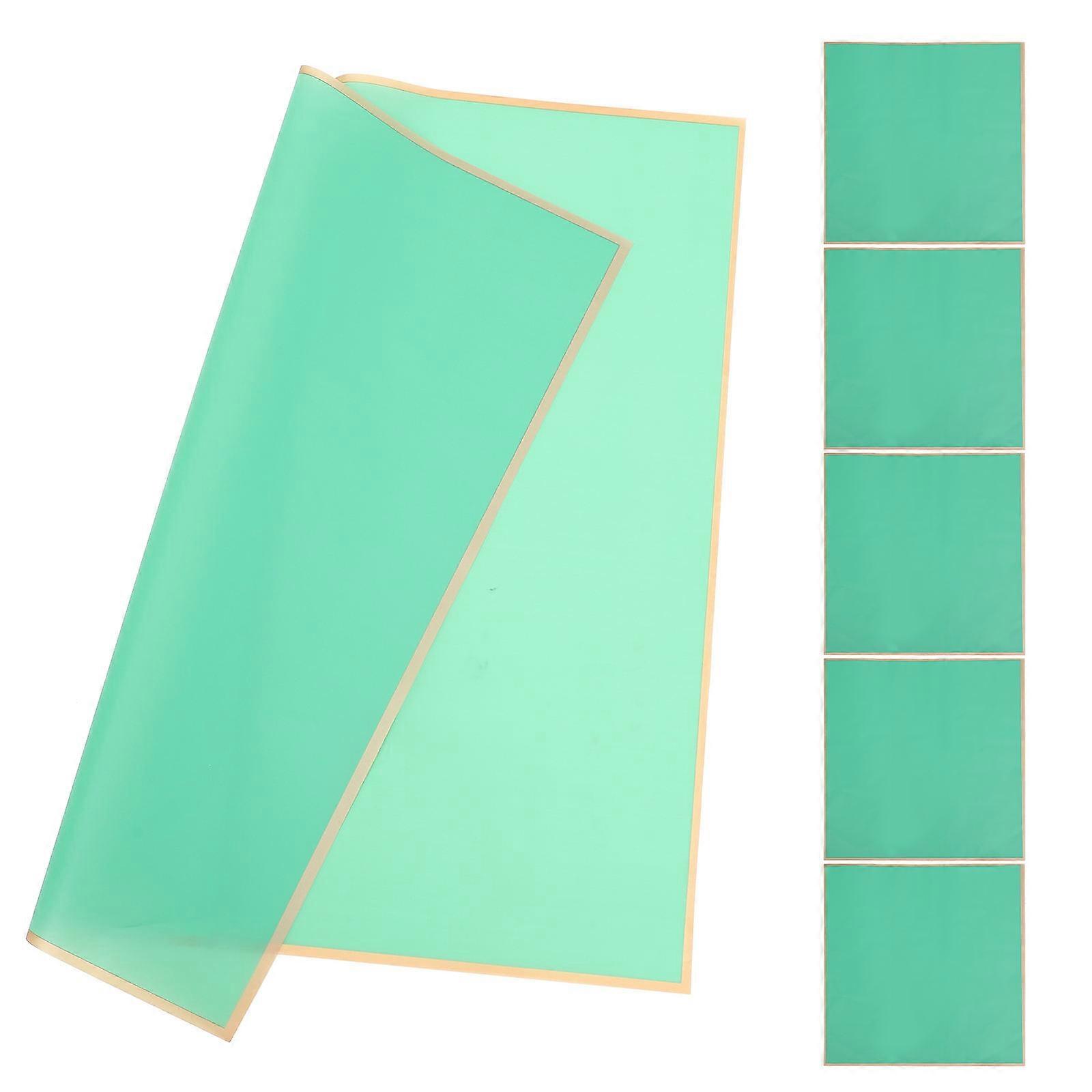 Paper with Gold Rim for Packing Flowers Easy to Use and Foldable 20 Sheets