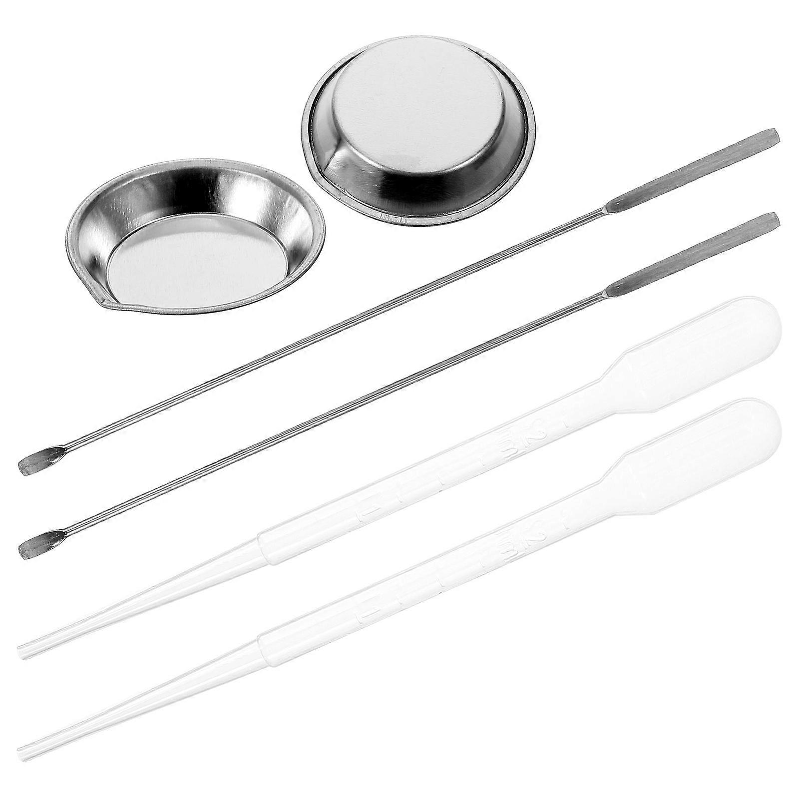 1 Set Hobby Painting Tray Model Coloring Paint Stirrer Droppers for DIY Art Craft Supplies