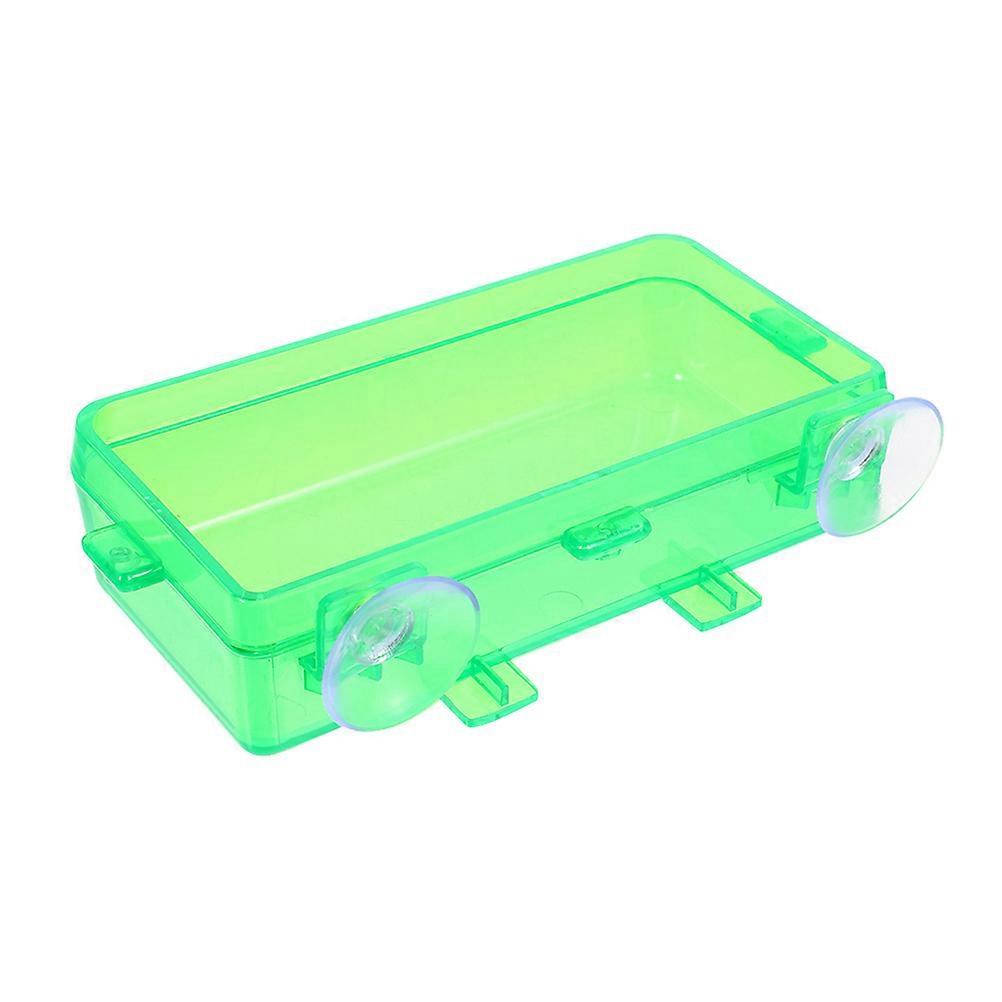 Convenient Reptile Water Bowl with Suction Cup for Bearded Dragon Snake Chameleon 1 Set Food Feeder Bowl