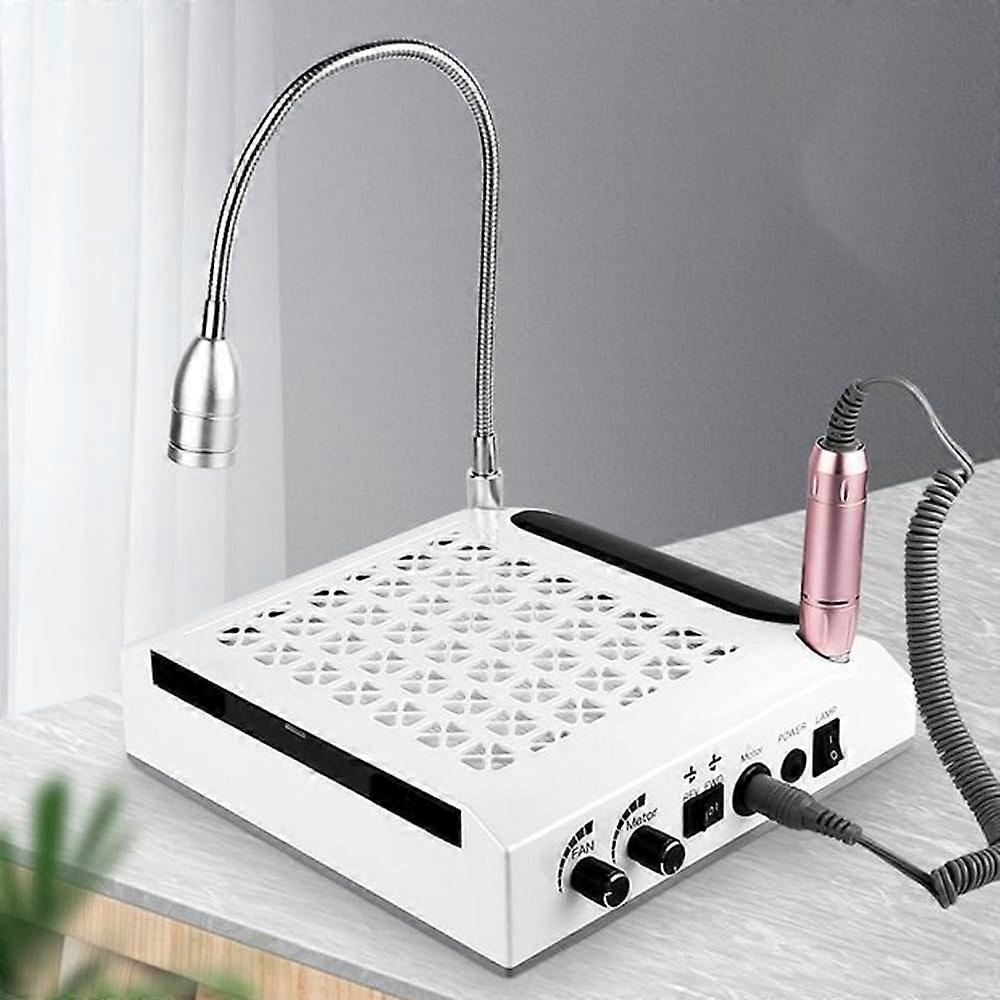 110220V Loop/Lighting/Suction 3in1 80W Performance Nail Dust Vacuum Grinding Machine