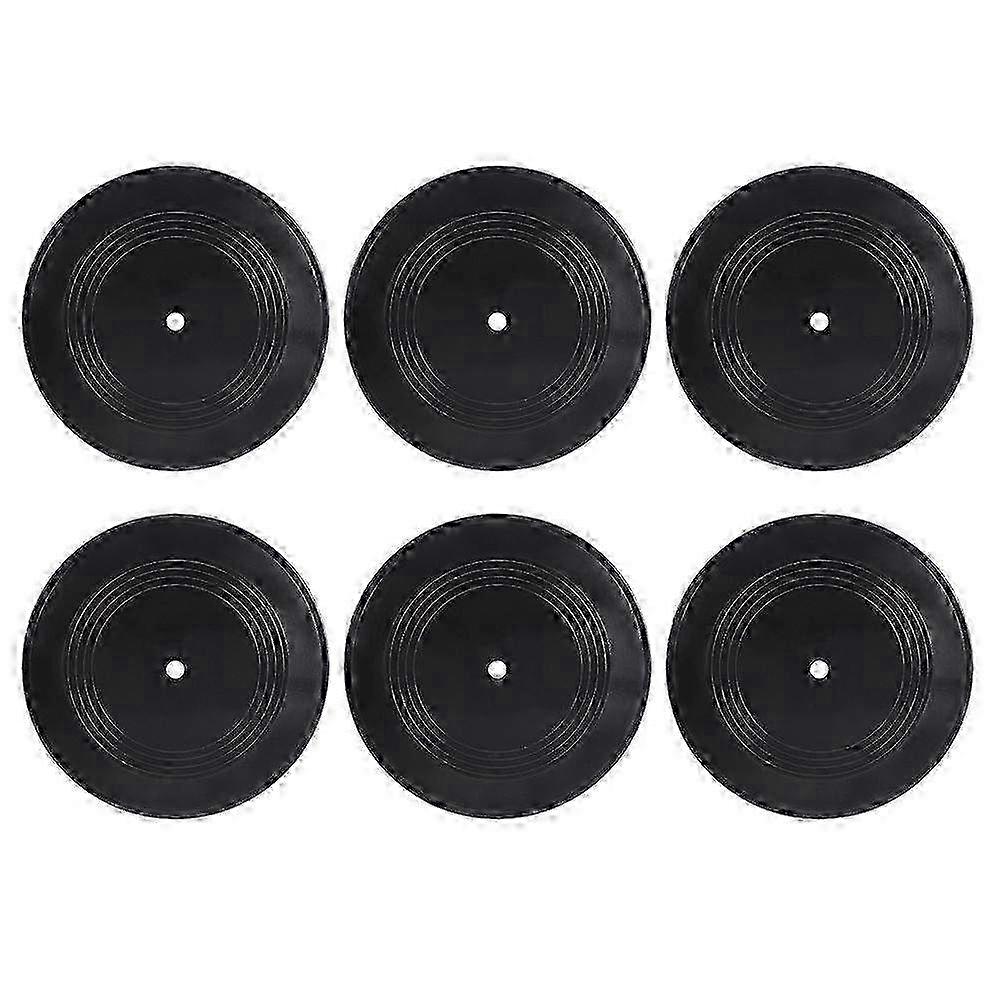 6pcs vintage βινυλίου δίσκοι διακοσμητικά στολίδια τοίχων - ρετρό μουσική διακόσμηση στυλ για το μπαρ &; το εσωτερικό σχέδιο σπιτιού
