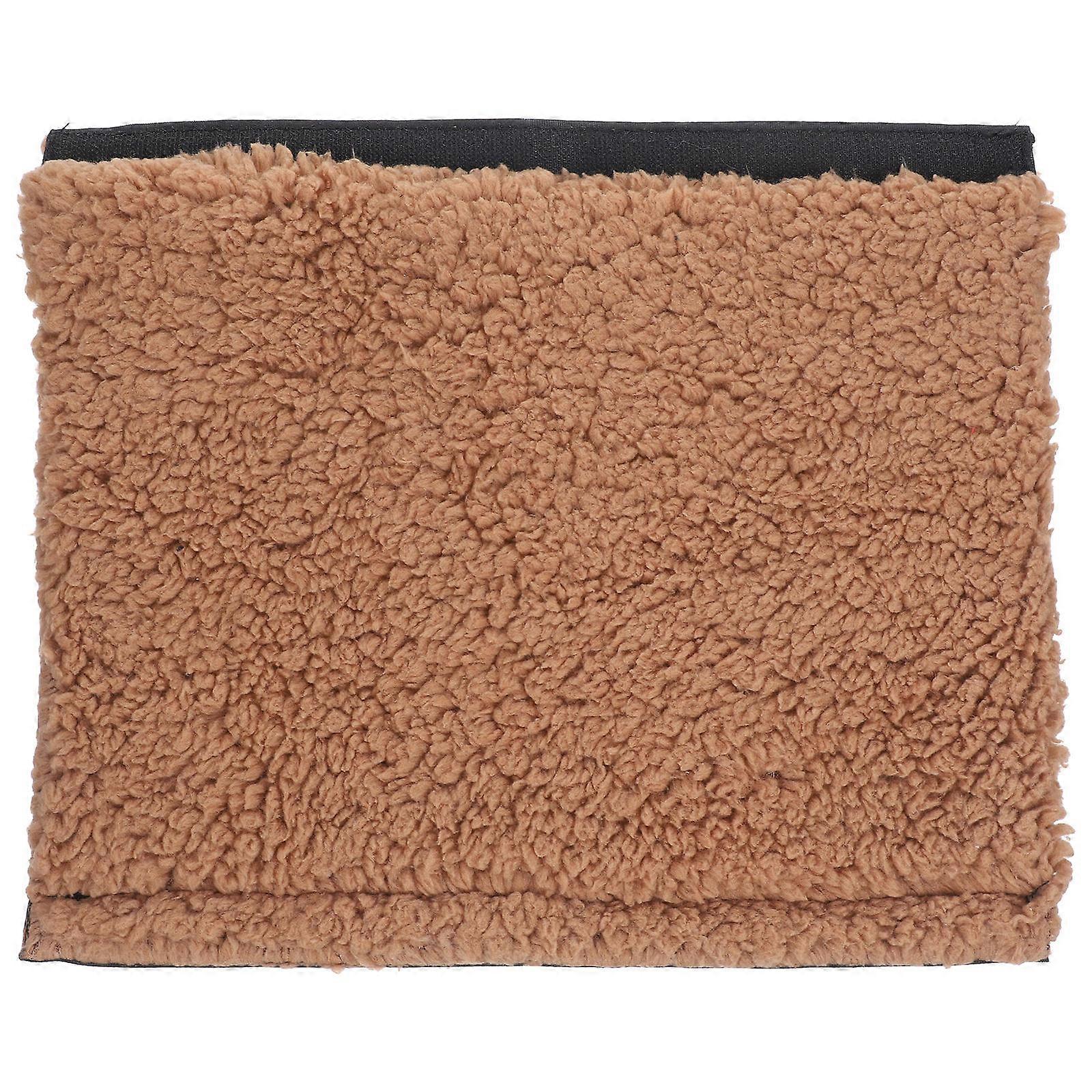 Chair Armrest Cover Elastic Sleeve Protective Plush Coffee 33x27cm Comfort Ergonomic Support 1Pair