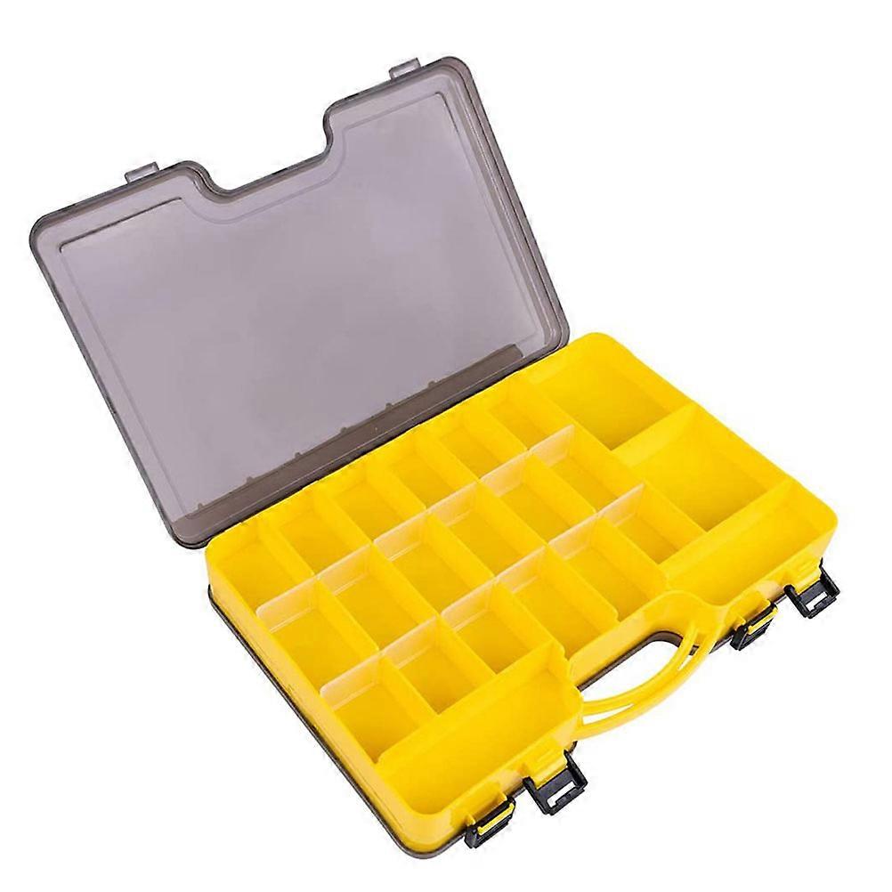 Multi-Functional Fishing Storage Organization Professional Manufacturing Technology Durable Container Yellow 29.50X19.00X5.80cm 1Pack