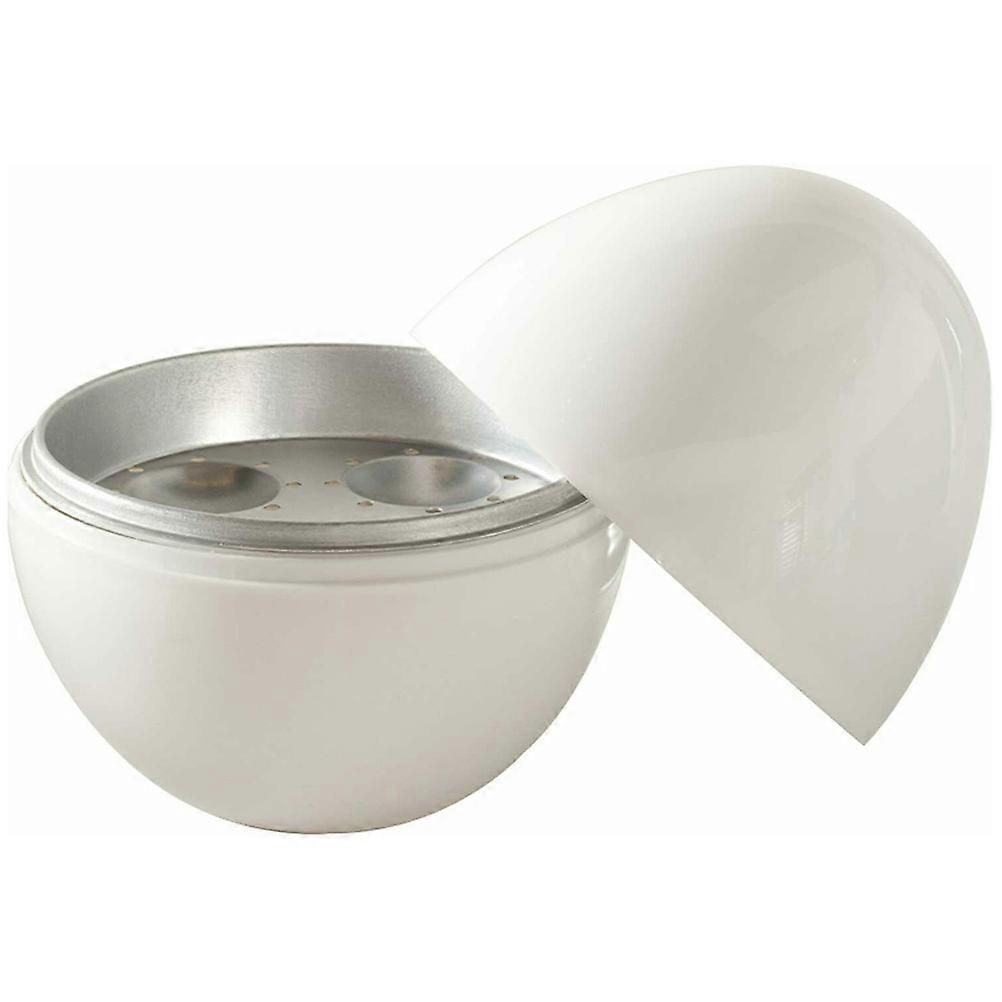 White Mini Egg Cooker for Kitchen Use Made of Convenient Steamed Egg Cup 1pc