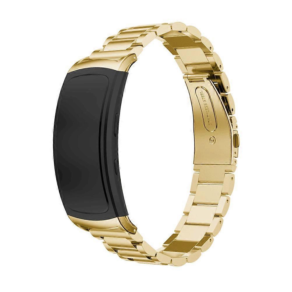 Stainless Steel Watch Strap with Buckle Design for Watch Use Golden Suitable for Man and