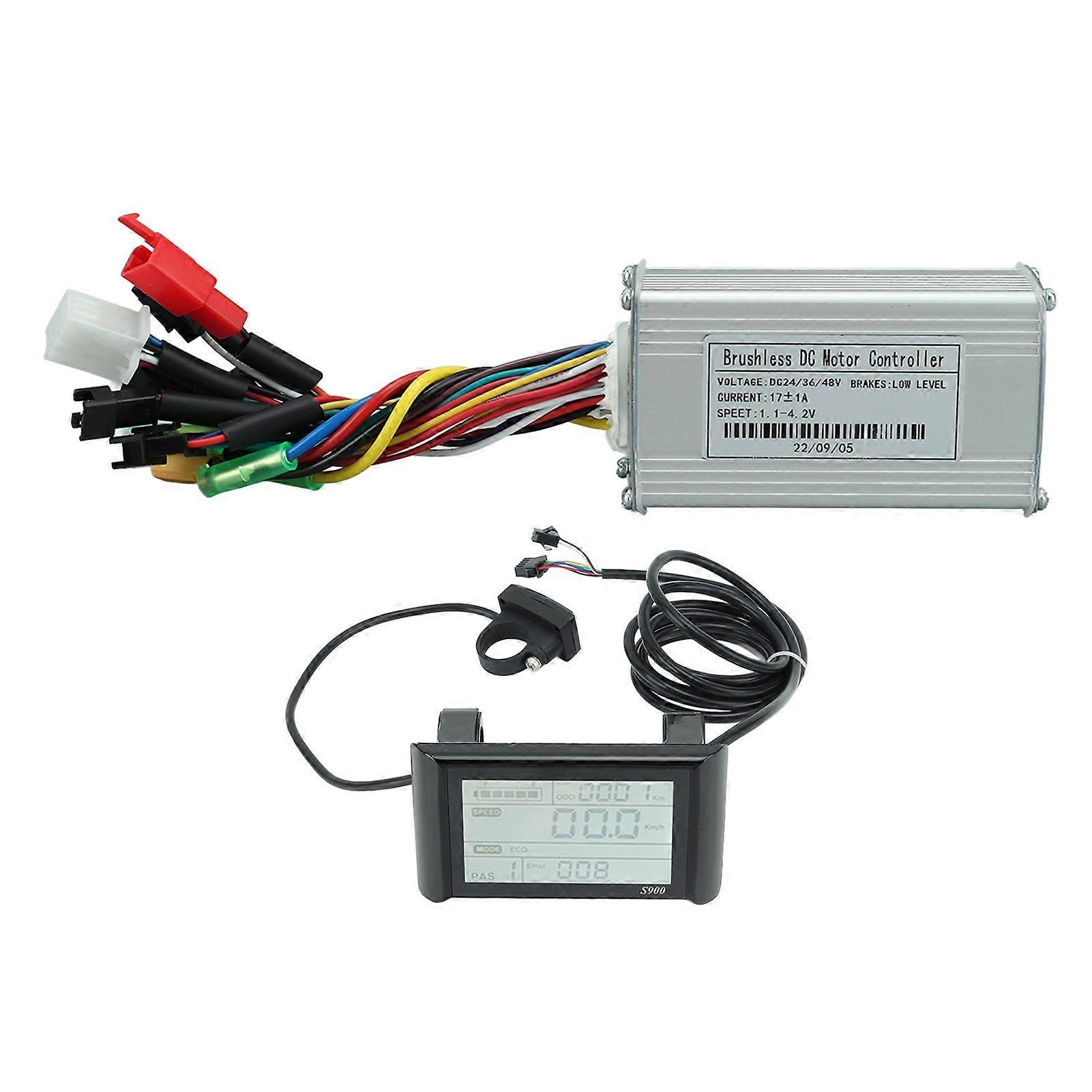 Elektrofahrrad Brushless Controller Kit 3 Mode Sinus Wave Scotter Motor Conversion LCD 17A 24V 36V 48V 250W350W