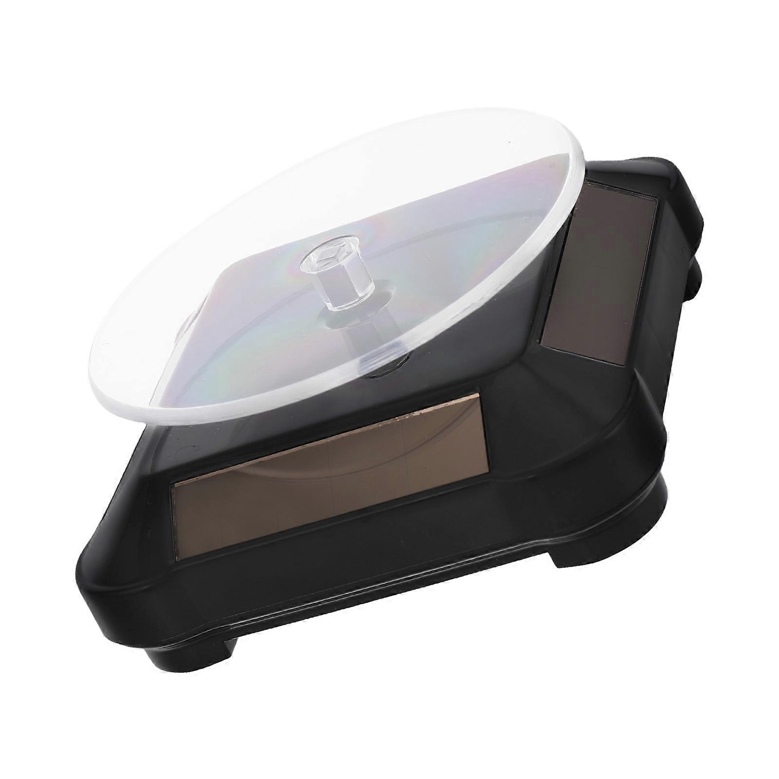 Solar Powered Rotating Jewelry Display Stand with Automatic Motorized Turntable for Stores, Homes, and Exhibitions – Versatile, Safe, and Eye