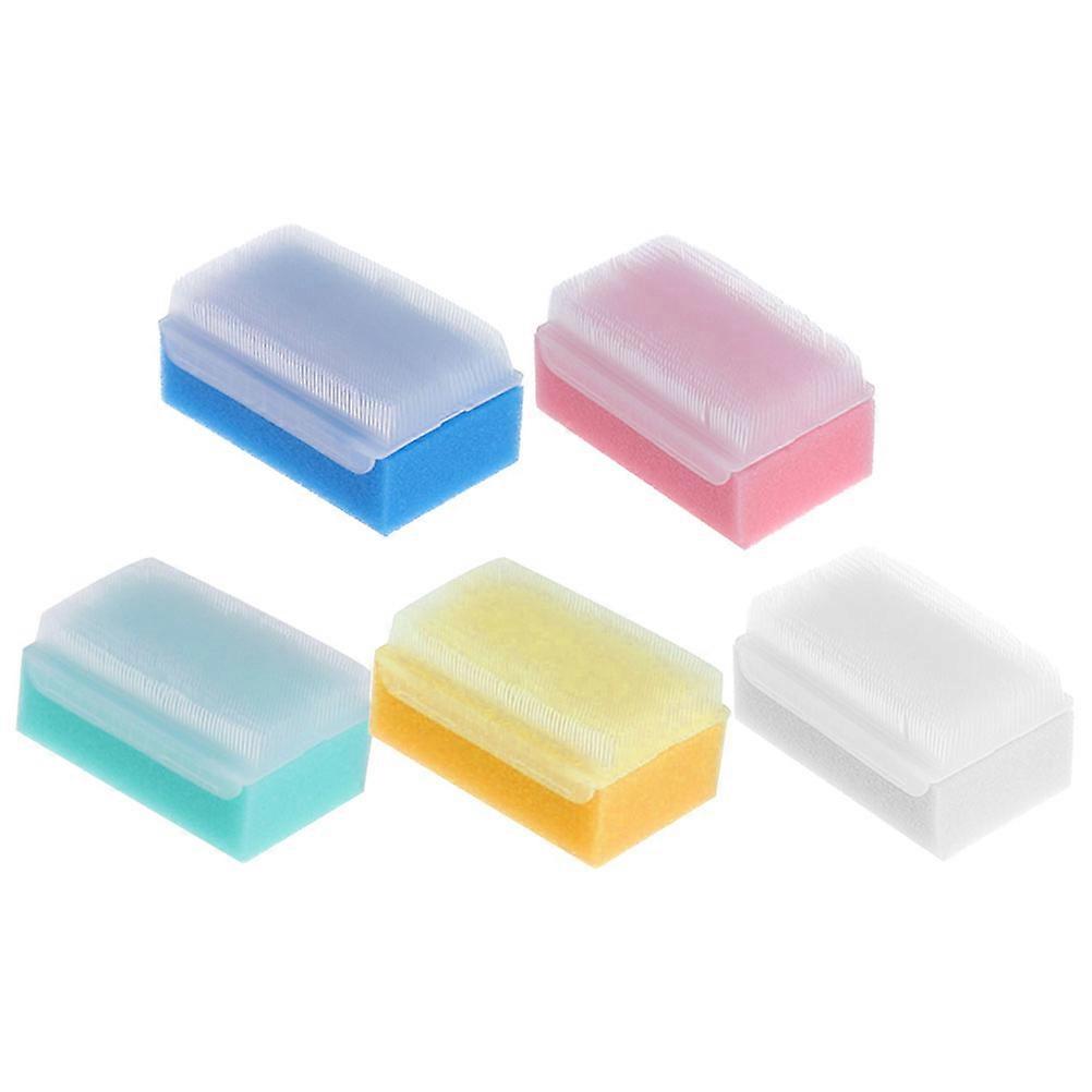 Shower Scrubber Brush 5Pcs Round Handle Bathing Accessories For Kids Featuring Properties In Assorted Colors
