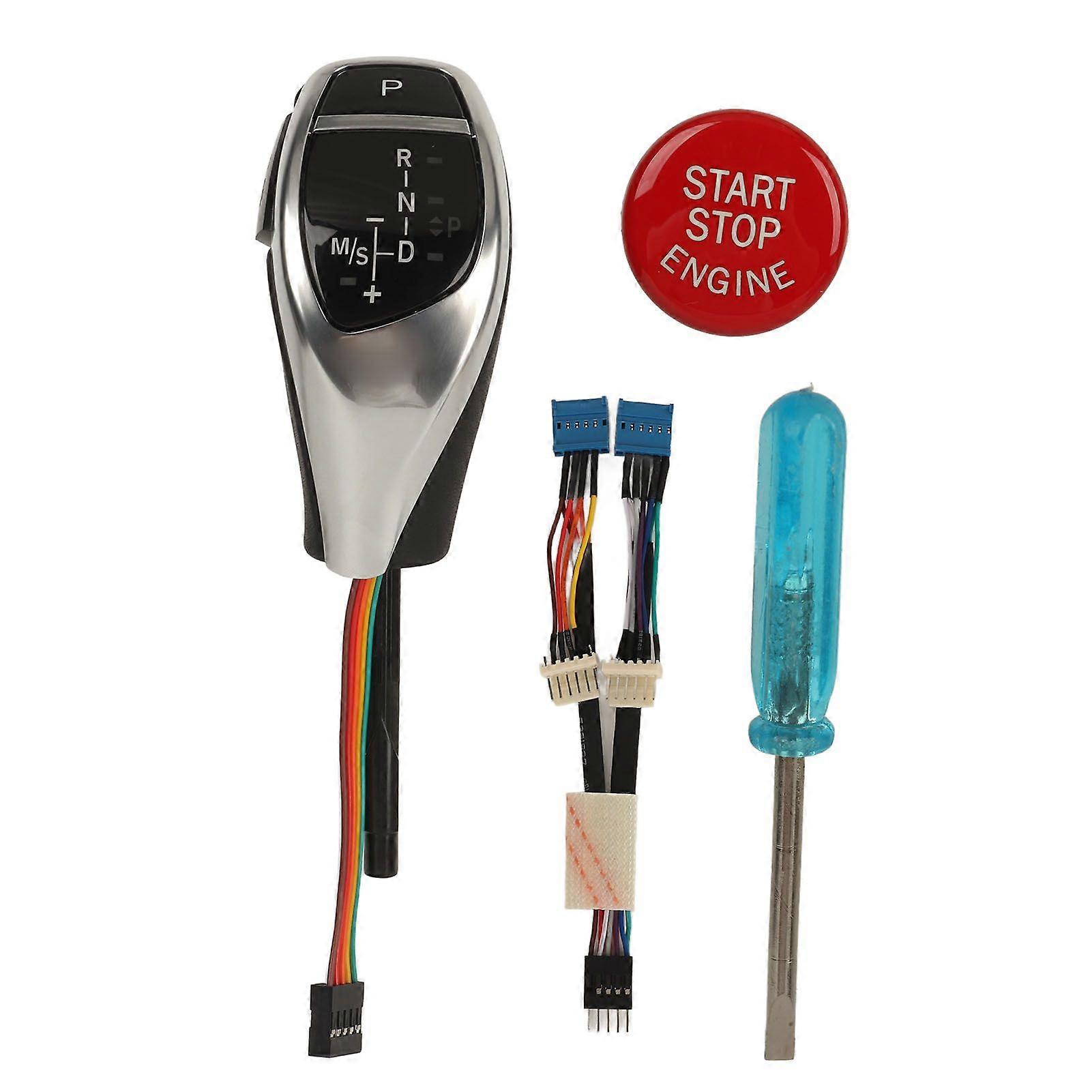 LED gear shift knob for X3 E83 2004-2010 with one click start button