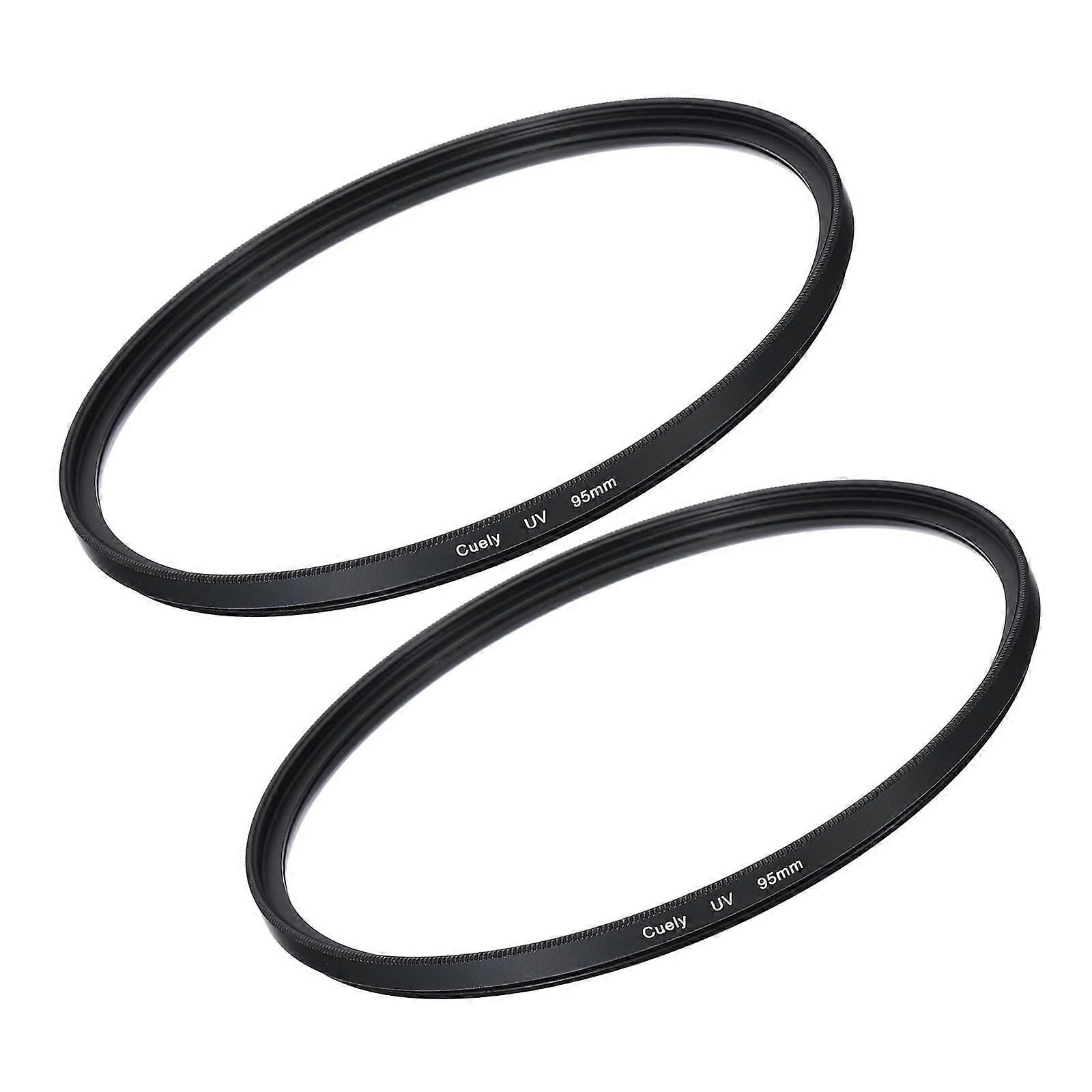 UV Lens Filter Camera Protection Filter with Multilayer Coatings 95 mm HD Hydrophobic ScratchResistant for Camera Photography Lens Pack of 2