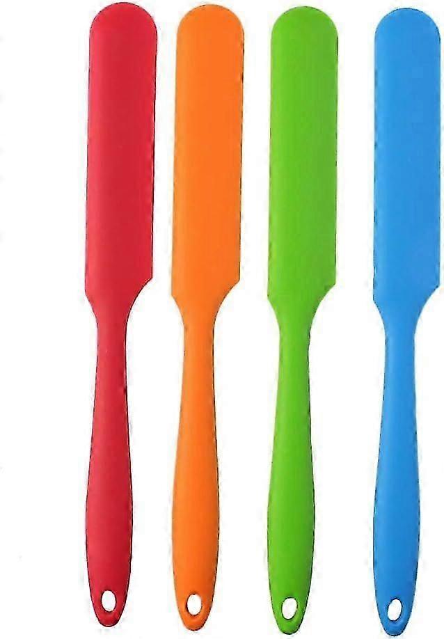 4 stuks siliconen spatel set hittebestendige cake room boter spatels mengen beslag schraper