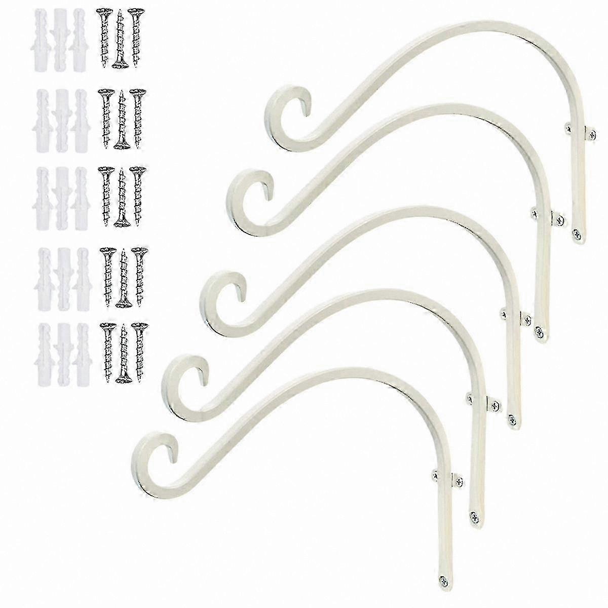 Wall Mounted Flower Rack Hook for Balcony Garden Hanging Plant Storage Solution