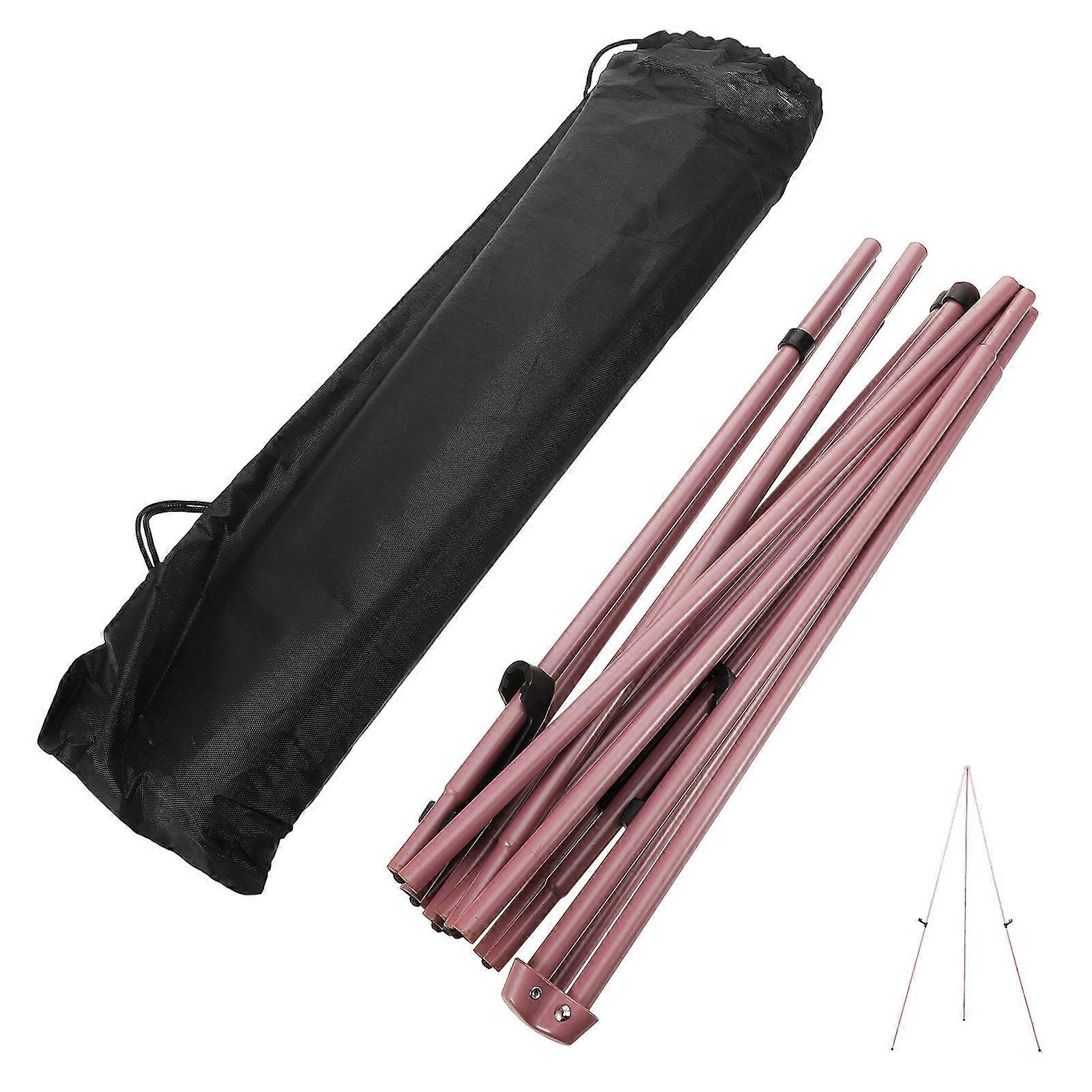 OUNONA Metal Painting Easel Stand Portable Display Rack for Painting Frame 1 Set Foldable Tripod Aluminum Display Easel
