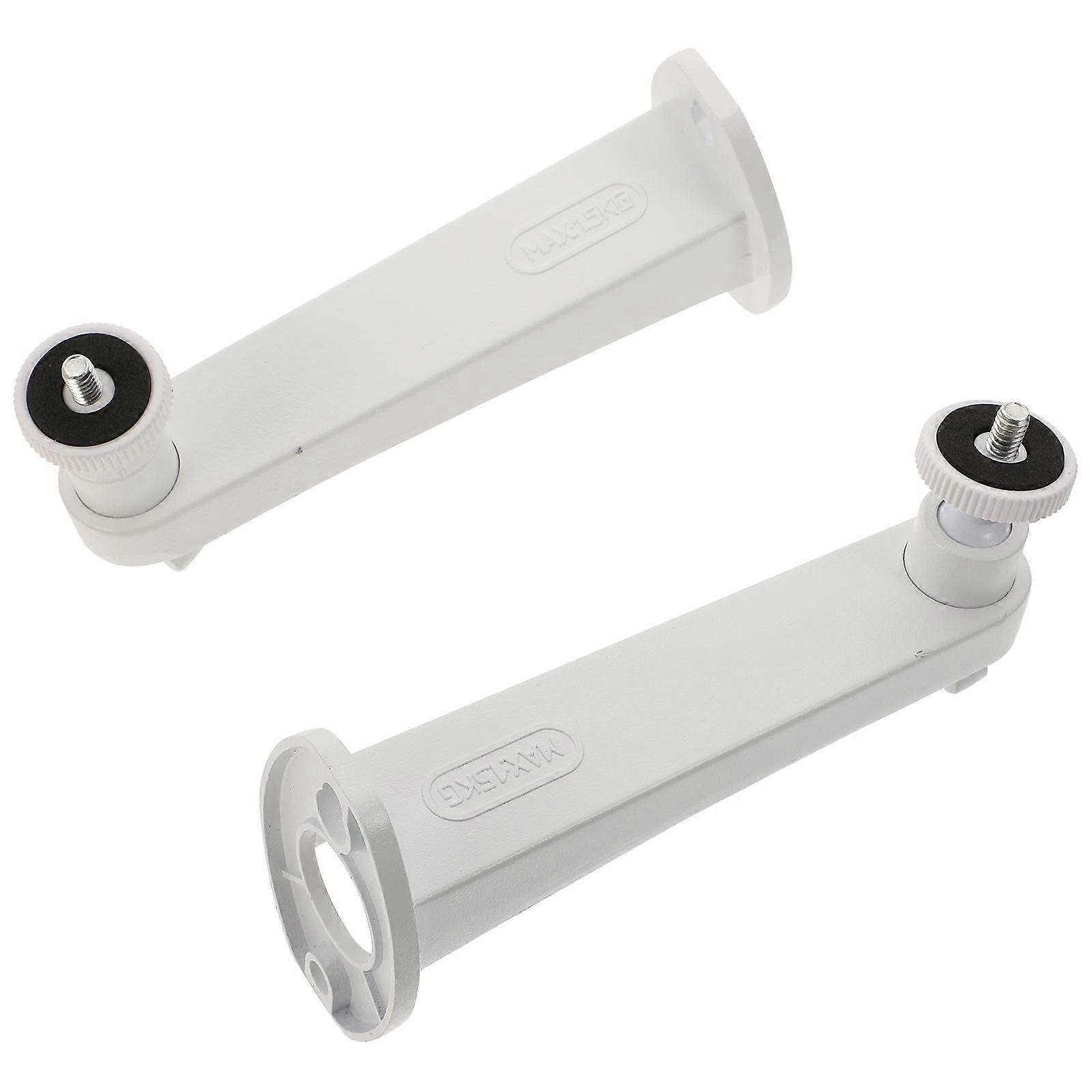 Wall Mount Camera Bracket Adjustable Security Camera Holder 1Set White
