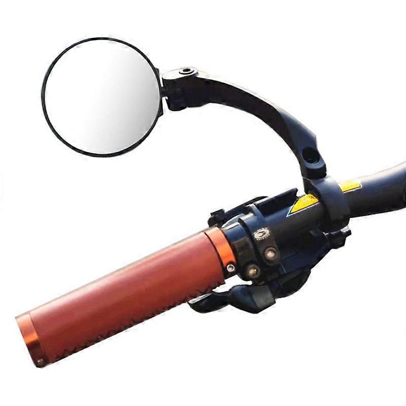 Motorcycle Bicycle Rear View Mirror Round Left