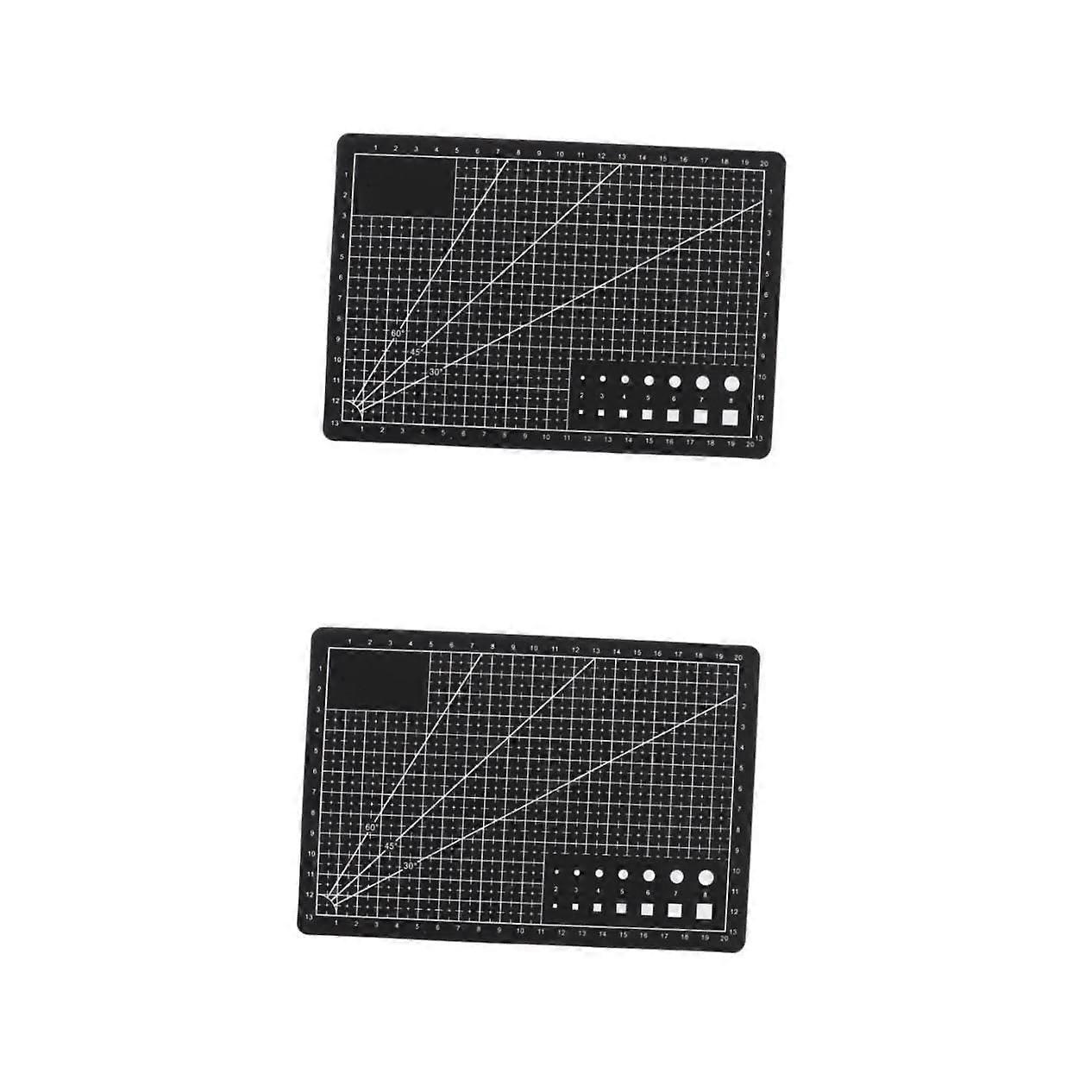 Self-Healing Cutting Mat 2-Pack Double-Sided PVC Craft Board Non-Slip Lightweight for DIY Scrapbooking and Modeling