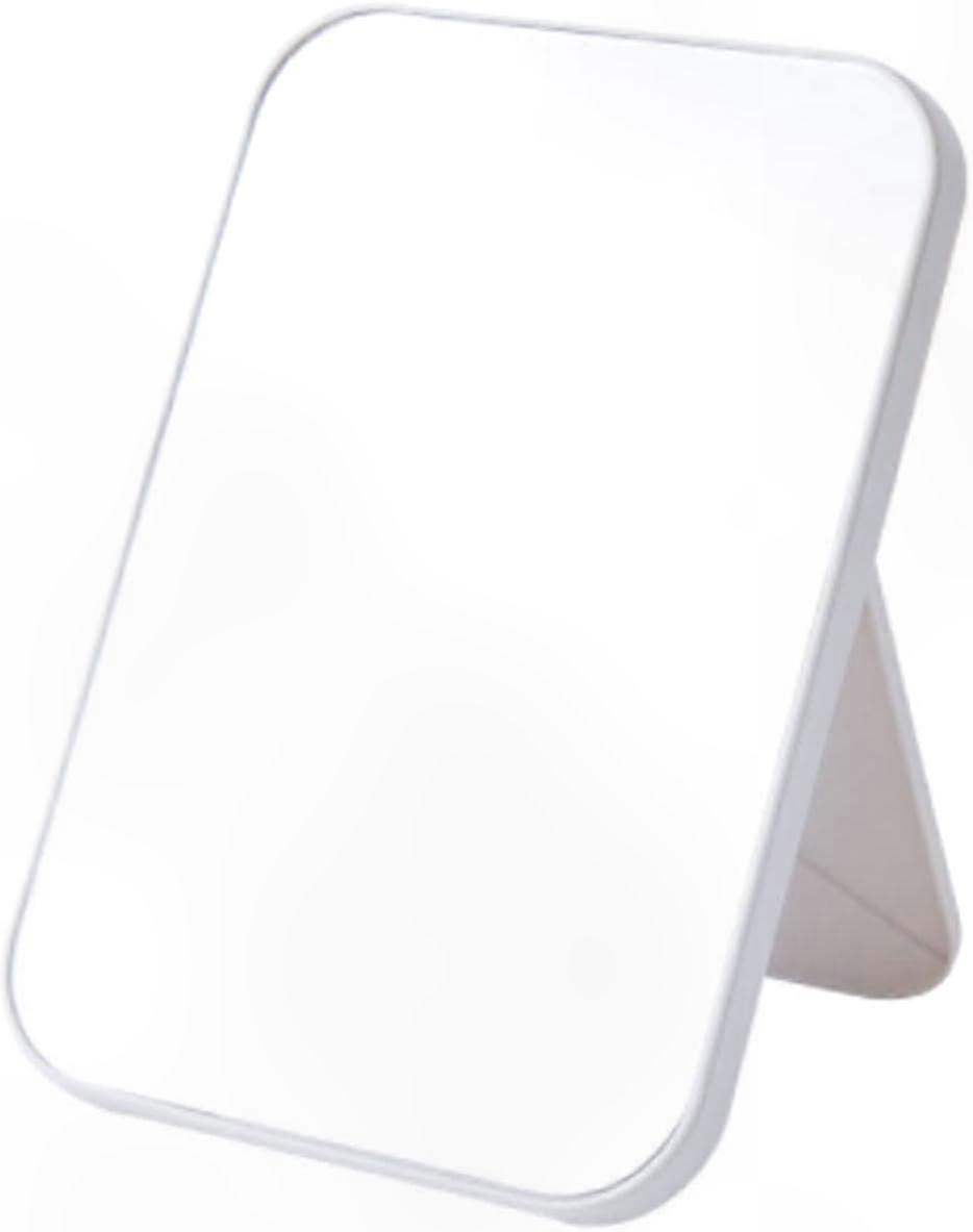 Compact Folding Mirror for Makeup, Portable Desktop Mirror, Square Design for Dormitory Use