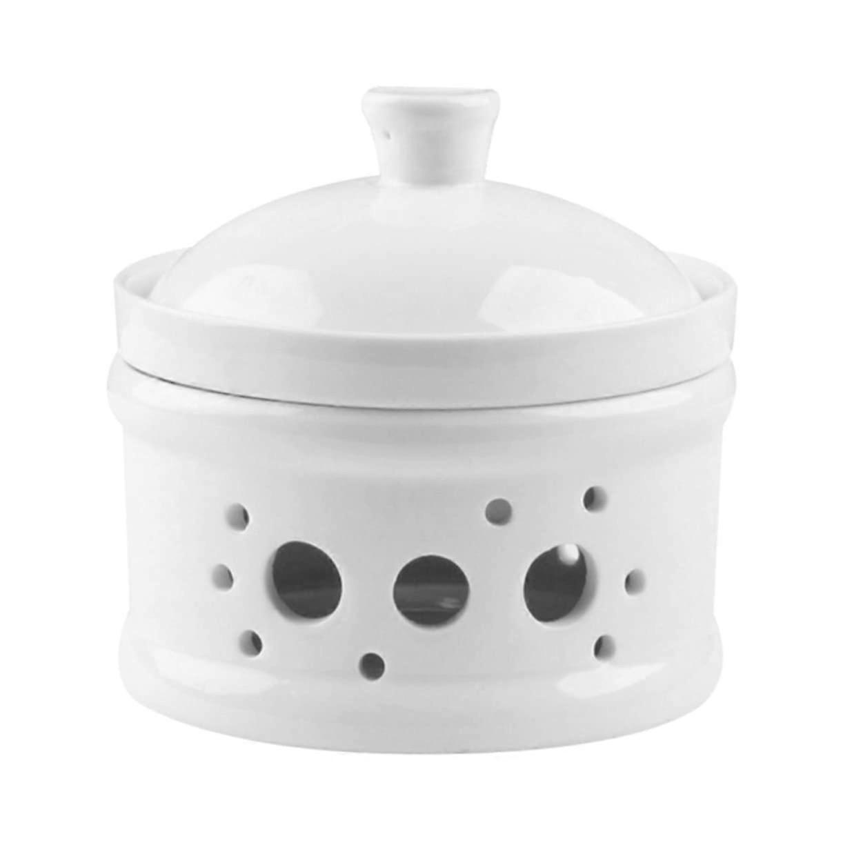 Vogelnest Soup Bowl Set with Candle Holder, Small Dessert and Serving Bowls, Hotel-Style Ceramic Soup Warmers