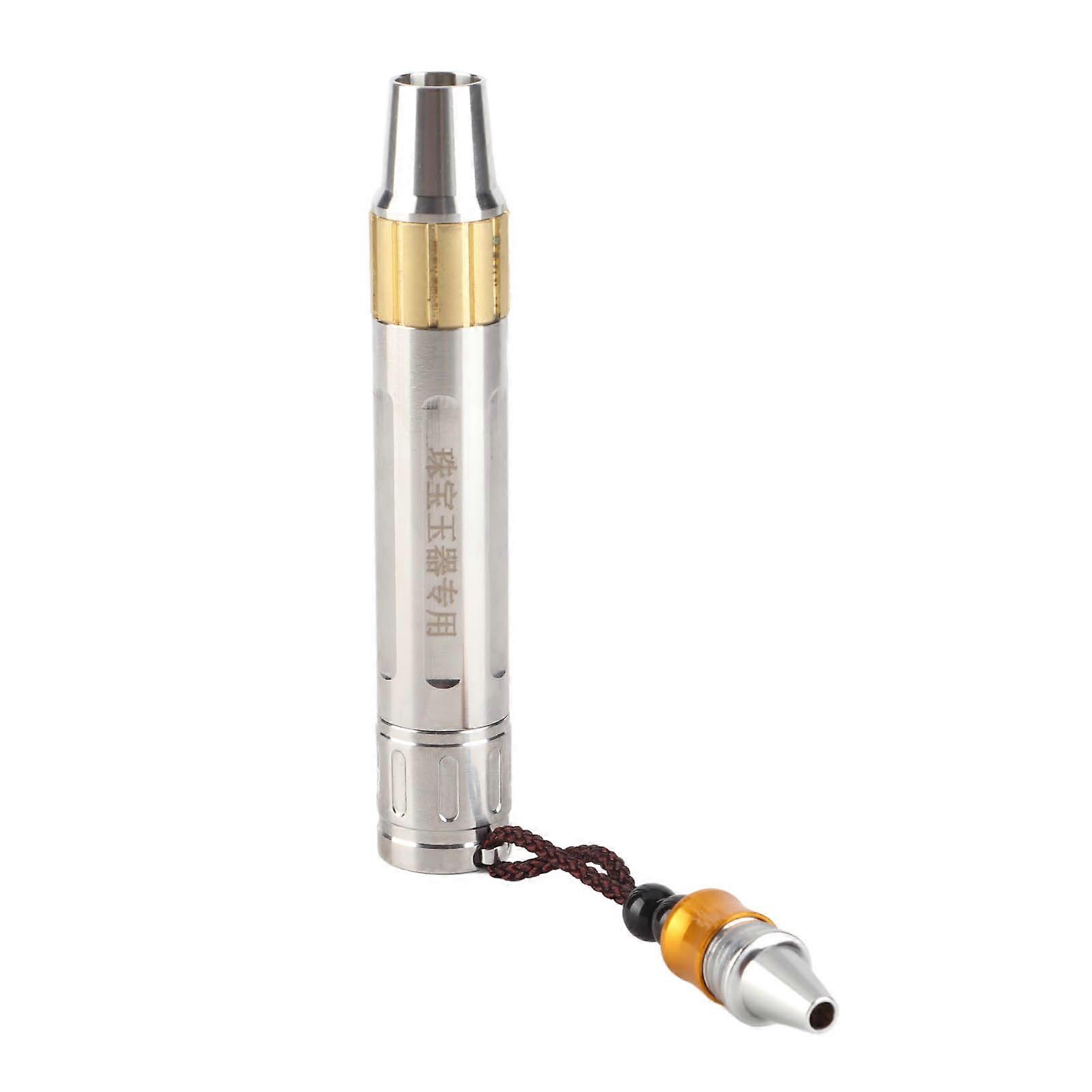 Compact White LED Flashlight for Identifying Jade and Gemstones