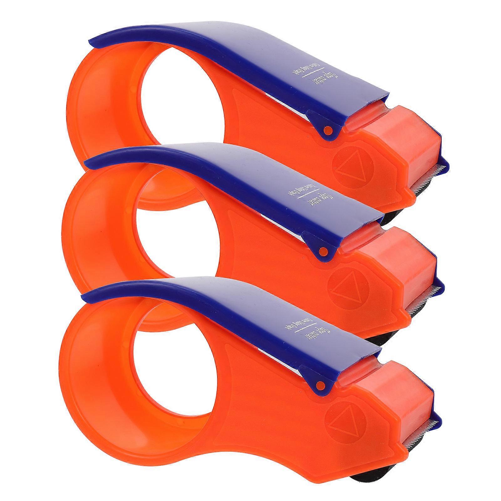 3Pack Tape Cutters Dispensers For Home Office Packaging Suitable For 6Cm Tapes Rectangular Shape Efficient Cutting