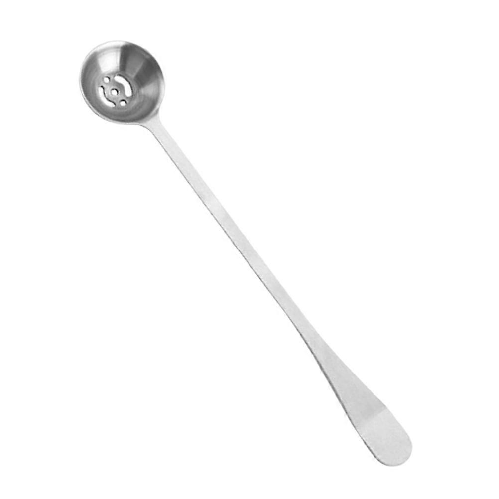 Strainer Spoon Long Handle For Home Use Made Of Stainless Steel Ergonomic Design 1Pack