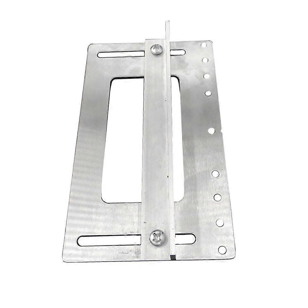 Rectangular Hole Punch Locator Tool For Woodworking Applications In Silver 1Pack