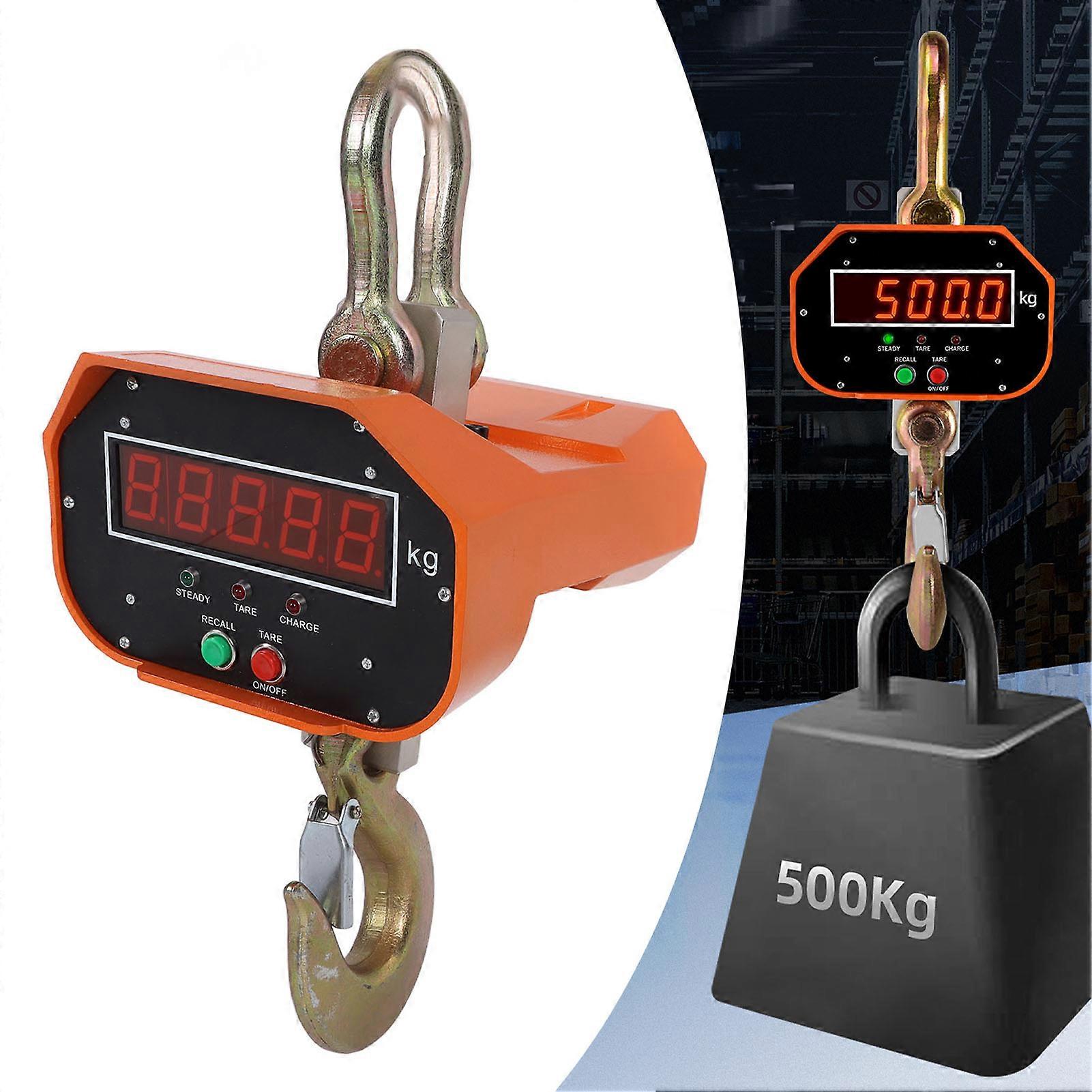Industrial Crane Scale 3000KG 6600LB High Accuracy Digital Display Industrial Scale with Remote Control 110‑240V EU Plug 