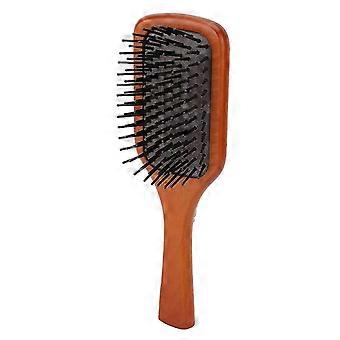 Paddle brush, ergonomic massage scalp, reduces tugging, prevents slipping, straightening with handle for women