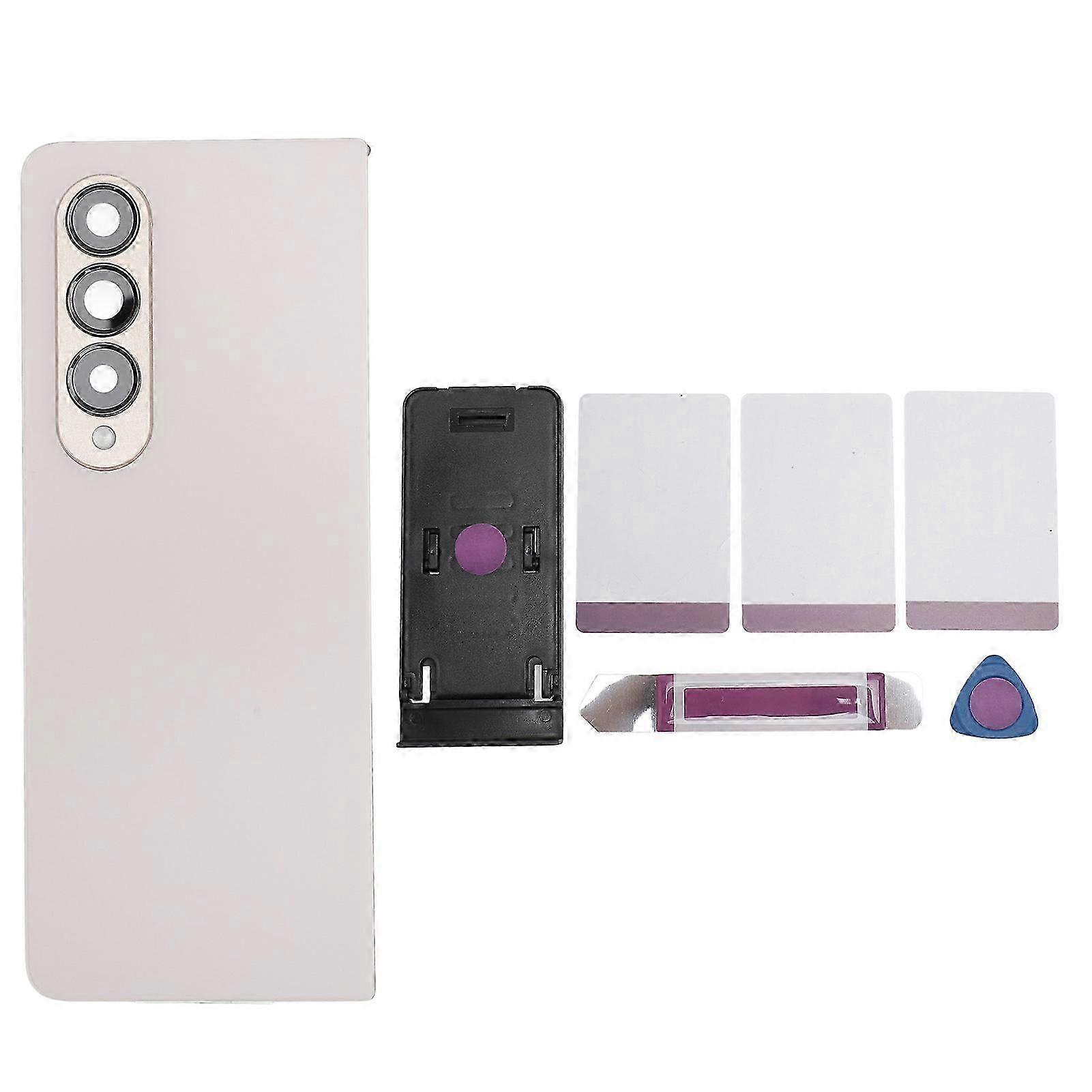 Galaxy Z Fold 4 5G Beige Back Glass Replacement with Camera Lens & Repair Tools